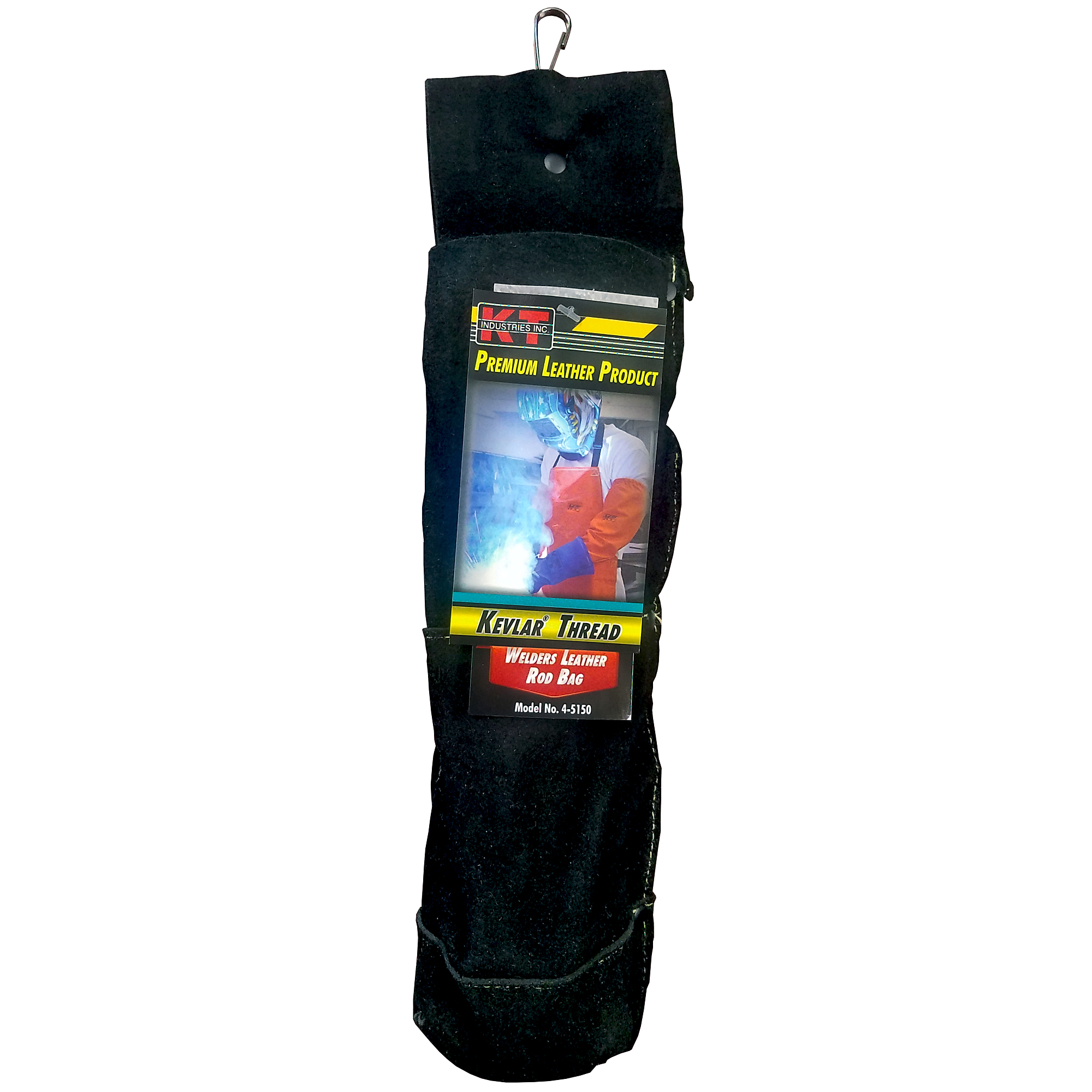 K-T Industries Leather Rod Bag — Reinforced Bottom, 5-Lb. Capacity, Model# 4-5150