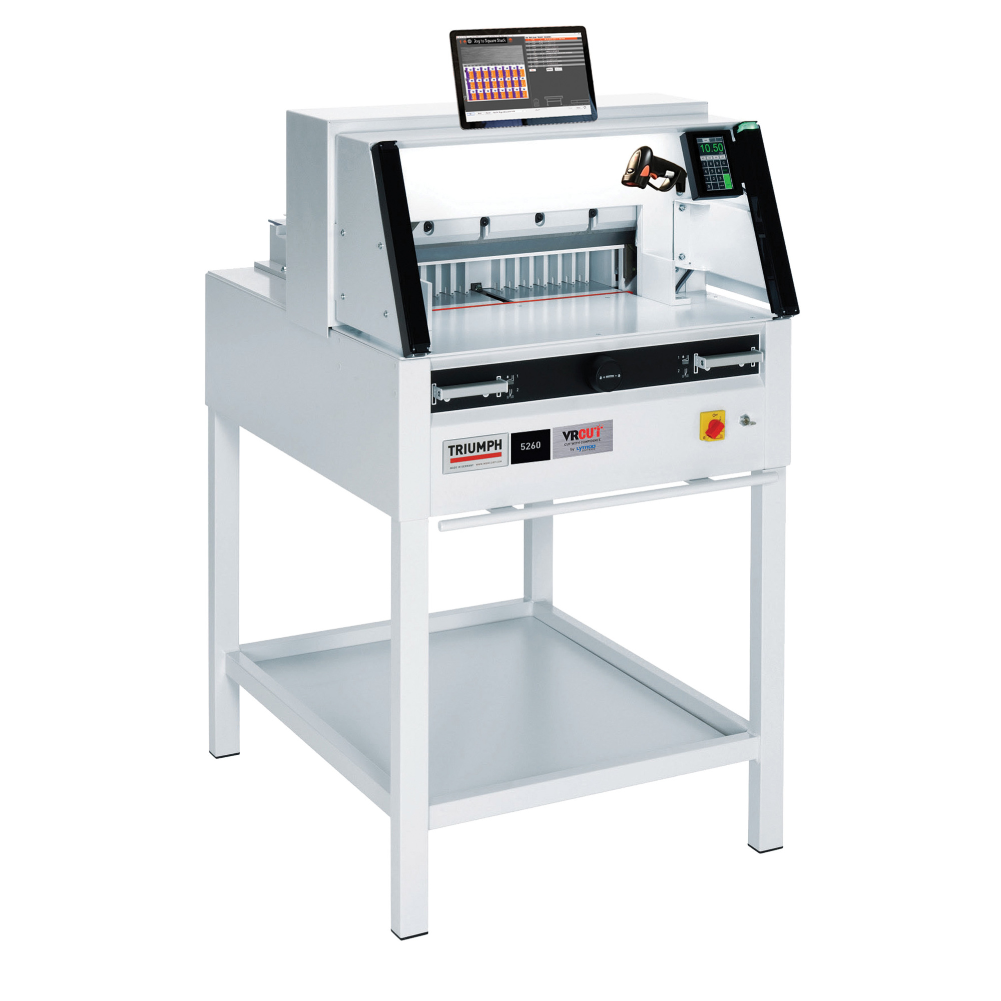 VRCut Ready Triumph 5260 Automatic Programmable Paper Cutter — 20 3/8in. Cutting Width, IR Safety Curtain, Touchscreen Controls, Model# 5260