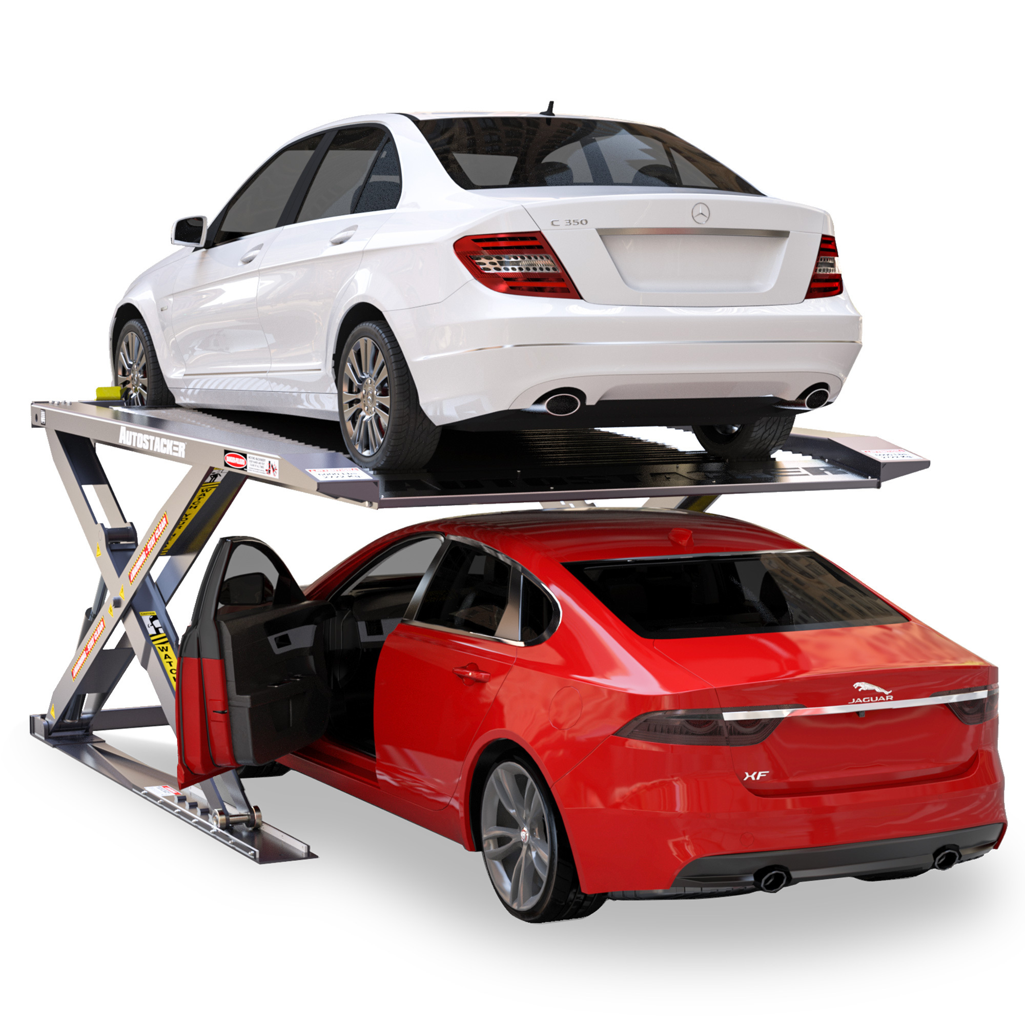 Autostacker Parking Lift — 6,000-Lb. Capacity, Low-Profile, Galvanized Deck, 208-240V, 50/60Hz, 1-Phase, Model# A6S-OPT1-220V