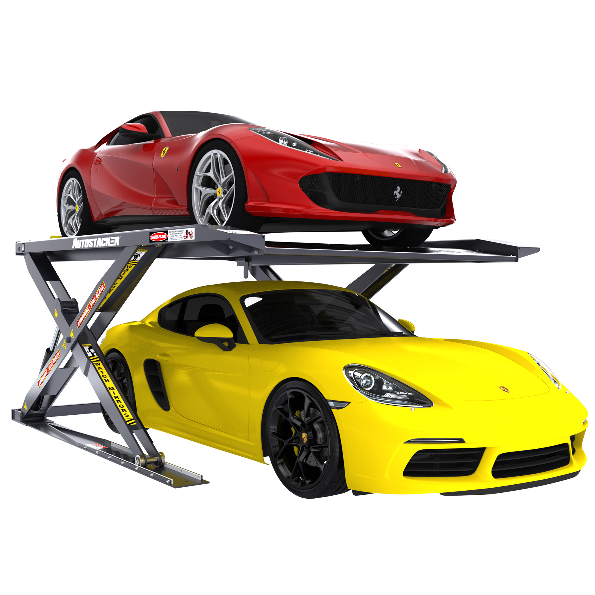 Autostacker Extra-Wide Parking Lift — 6,000 Lb. Capacity, Standard Console, 110V, 50/60Hz, 1-Phase, Model# A6W-OPT1-110V