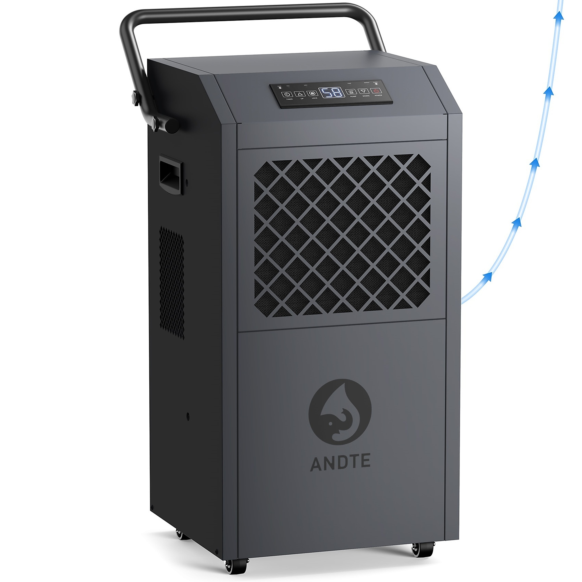 EdenDirect High Capacity Commercial Dehumidifier — 190 Pints, 6500 Sq. Ft., 305 CFM, Built-In Pump, Model# NTEDE190P