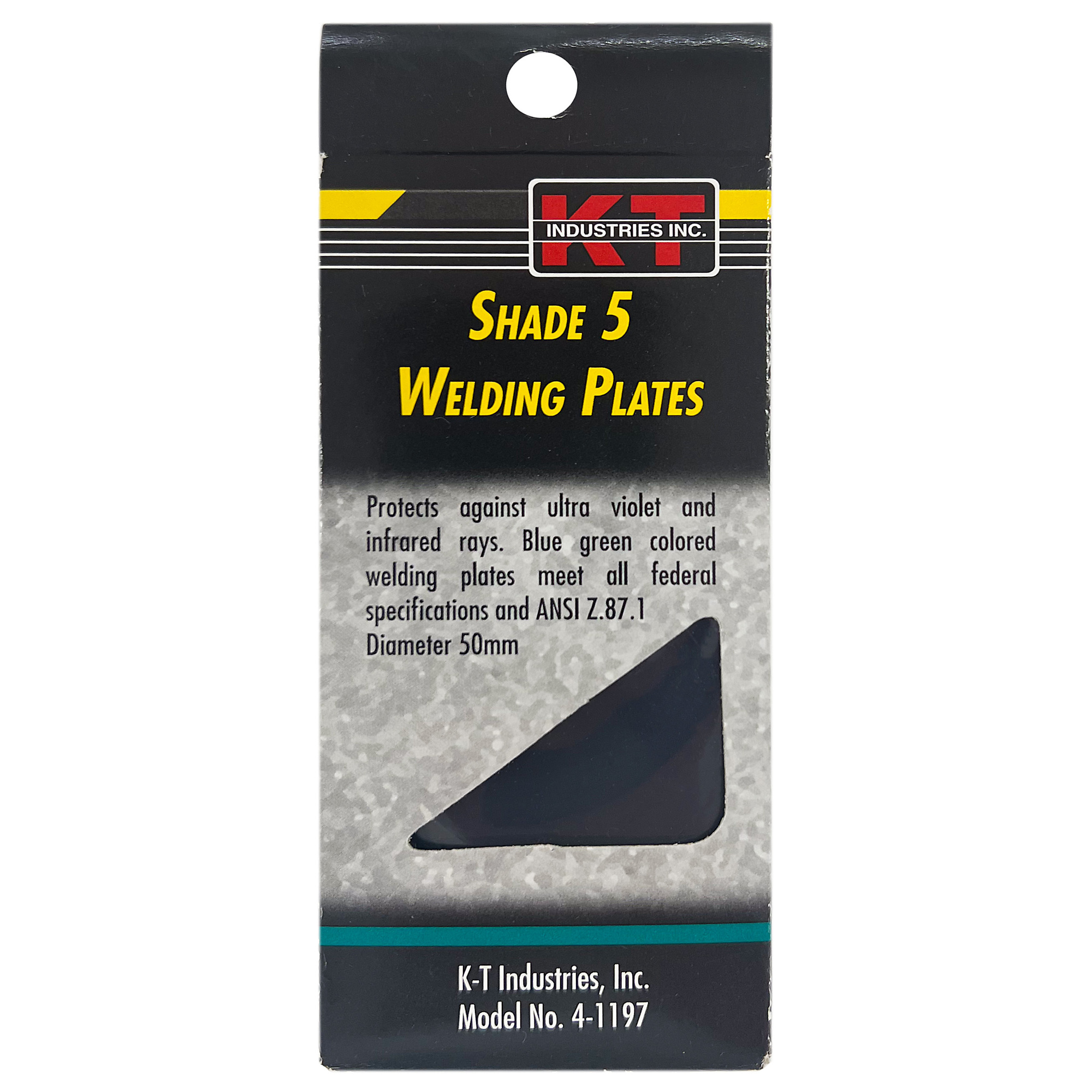 K-T Industries No. 5 Welding Plates — 50mm, Pair, Model# 4-1197