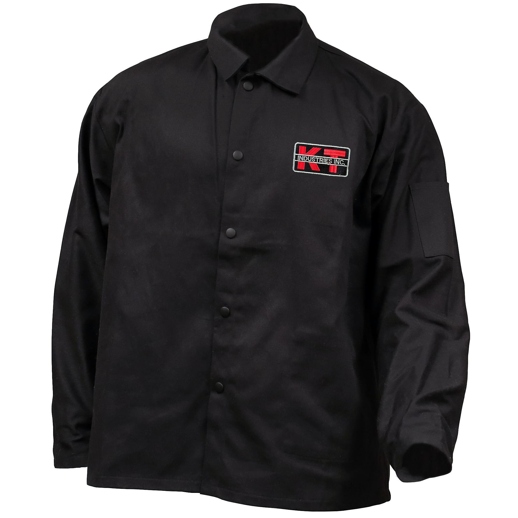 K-T Industries Flame Retardant Welding Jacket — Large, Dielectric Snaps, Model# 4-5222
