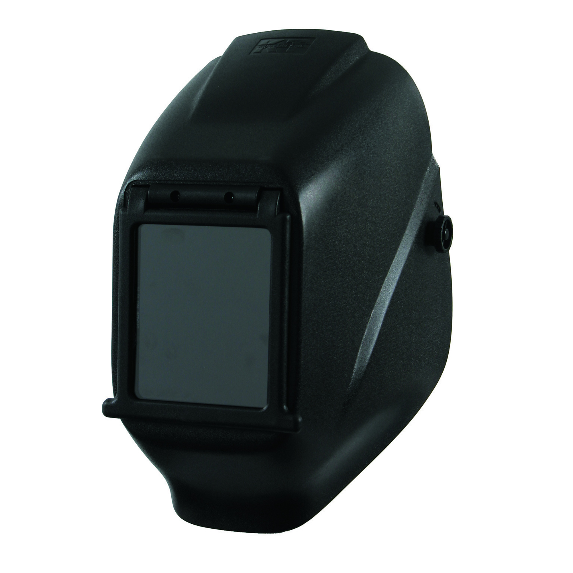 K-T Industries Flip Front Welding Helmet — 4.5in. x 5.25in., Shade 10, Ratcheting Headgear, Model# 4-1004