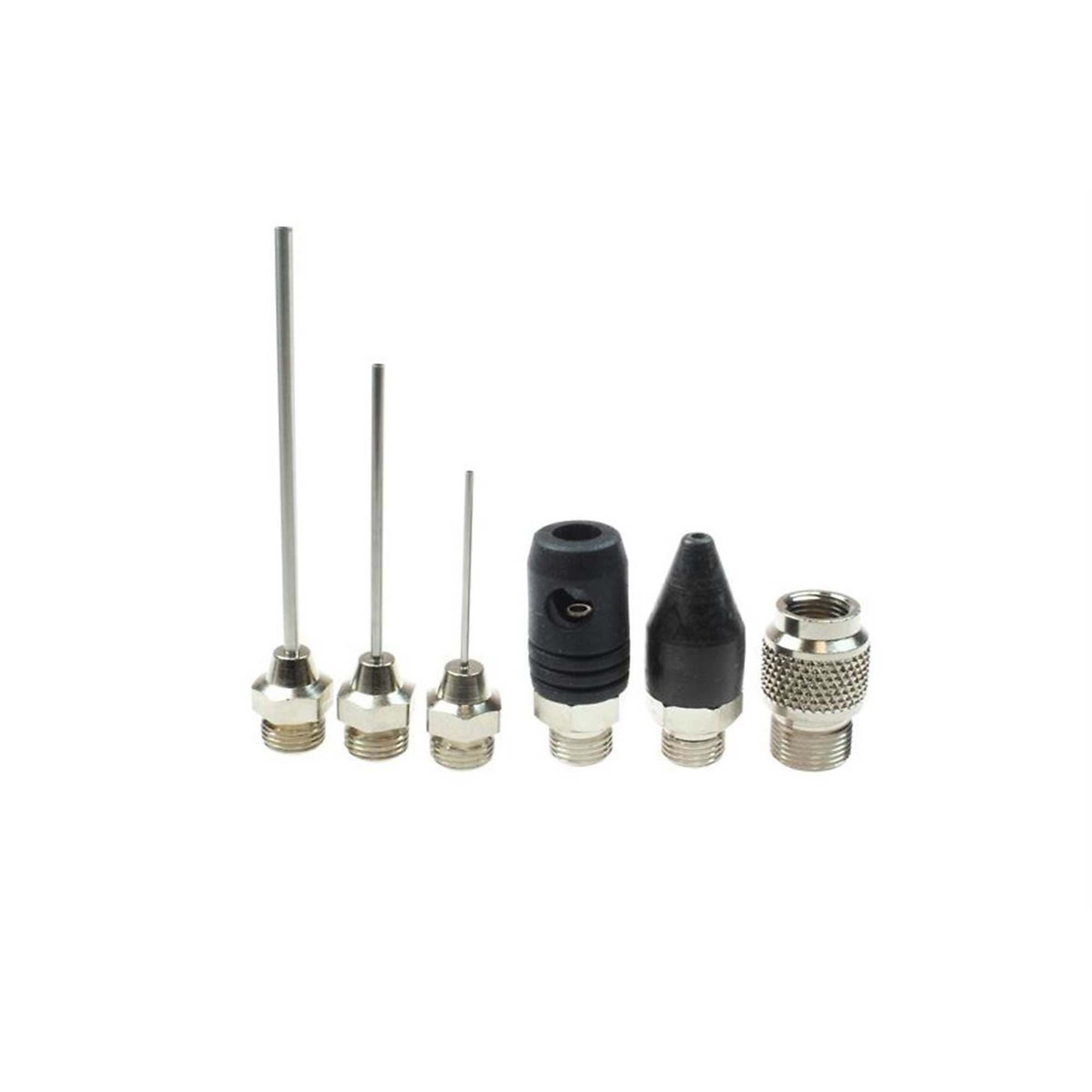 Coilhose Typhoon Blow Gun Tip Assortment — Needle Tips, Conical Rubber Tip, Safety Rubber Tip, Adapter, Model# COITYP-TK01