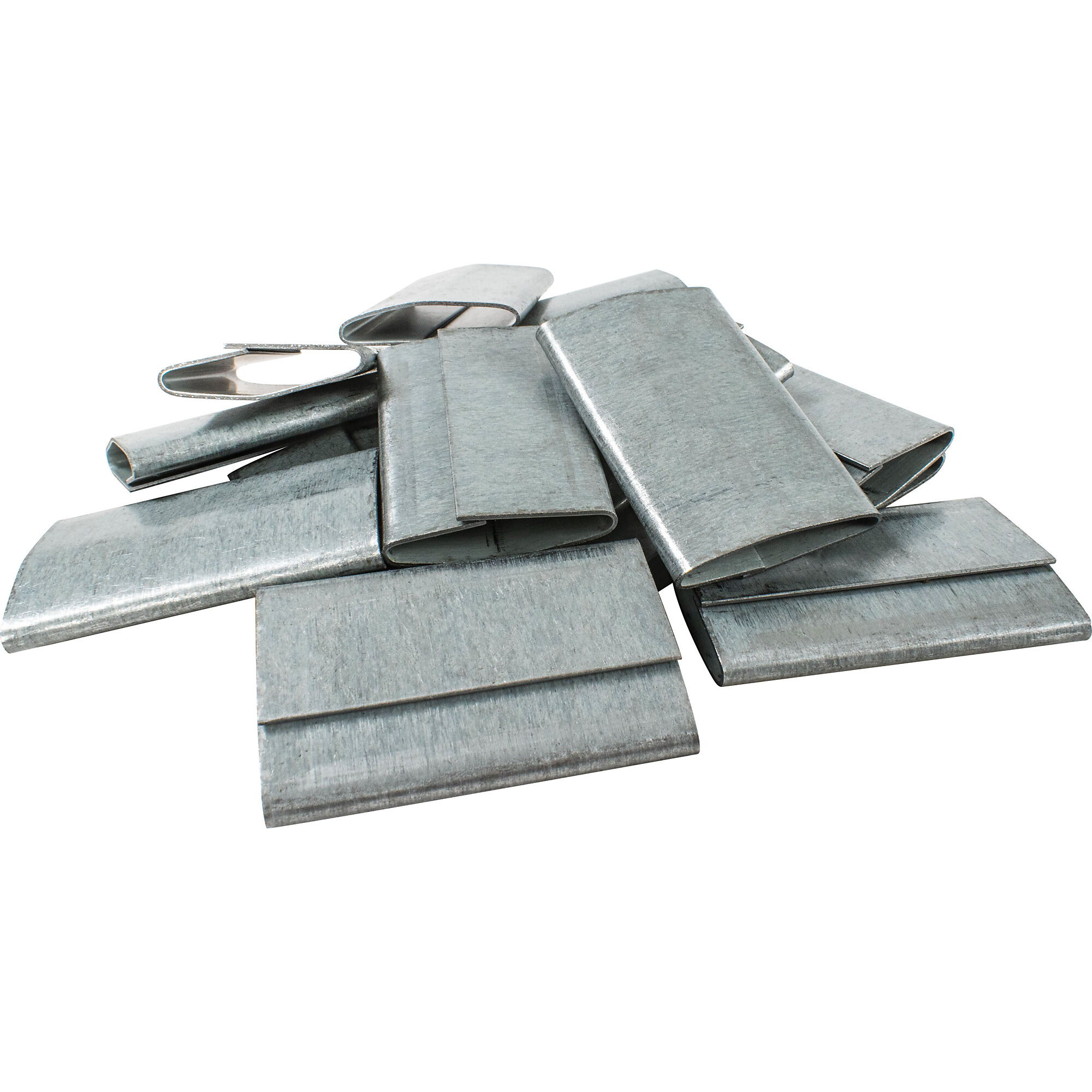 Encore Packaging Steel Seals — 1 1/4in., Heavy-Duty Push-On and Close, 1000 Pcs, Model# S114PO3-1000