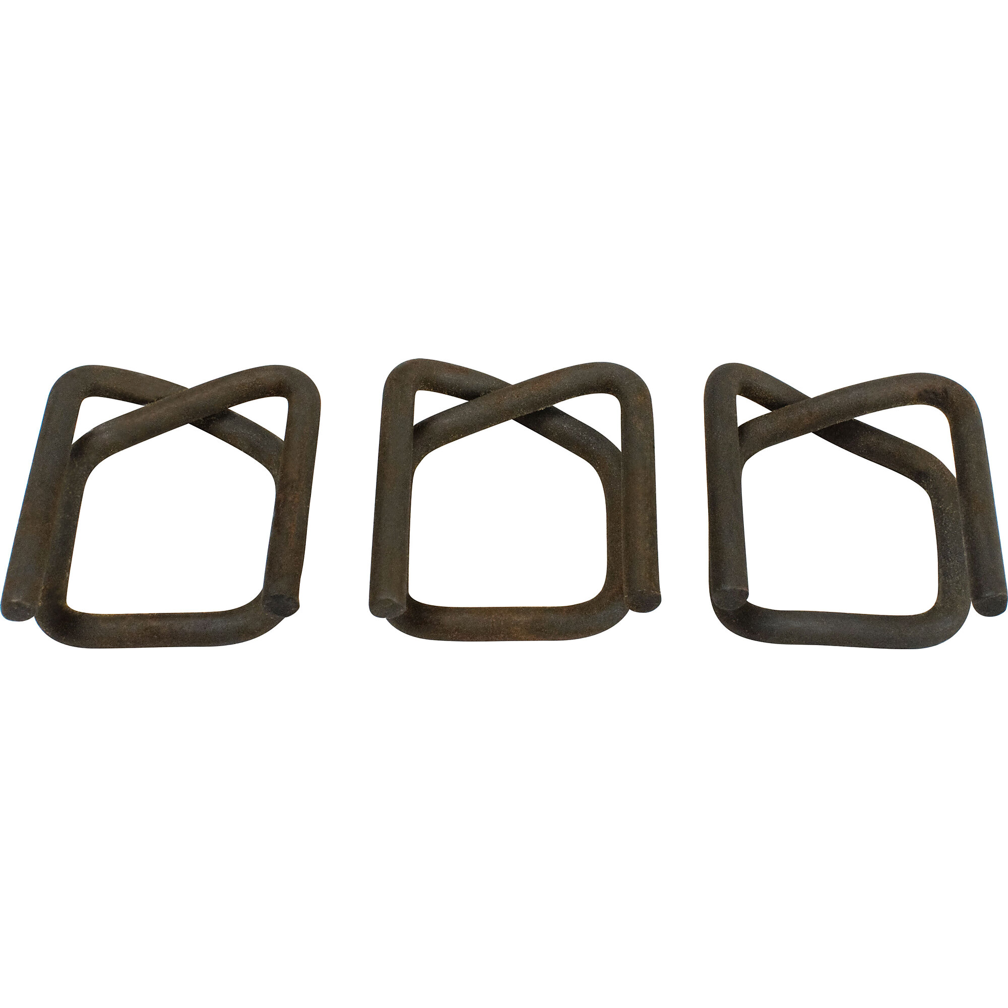 Encore Packaging Poly & Cord Buckles — 1/2in. Phosphate Wire, 1000 Pcs, Model# P12WB2-PH