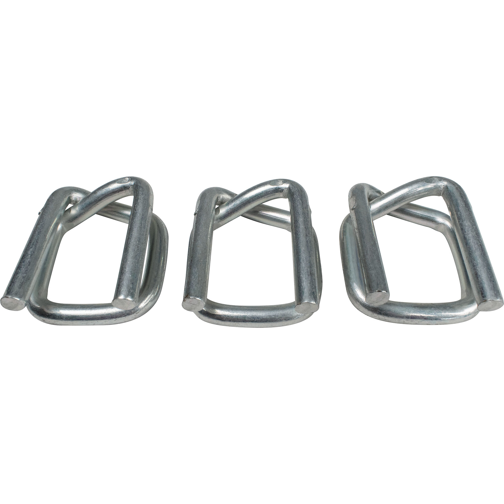 Encore Packaging Heavy-Duty Galvanized Wire Buckles — 1in., 500 Pcs, Model# P100WB3-GA