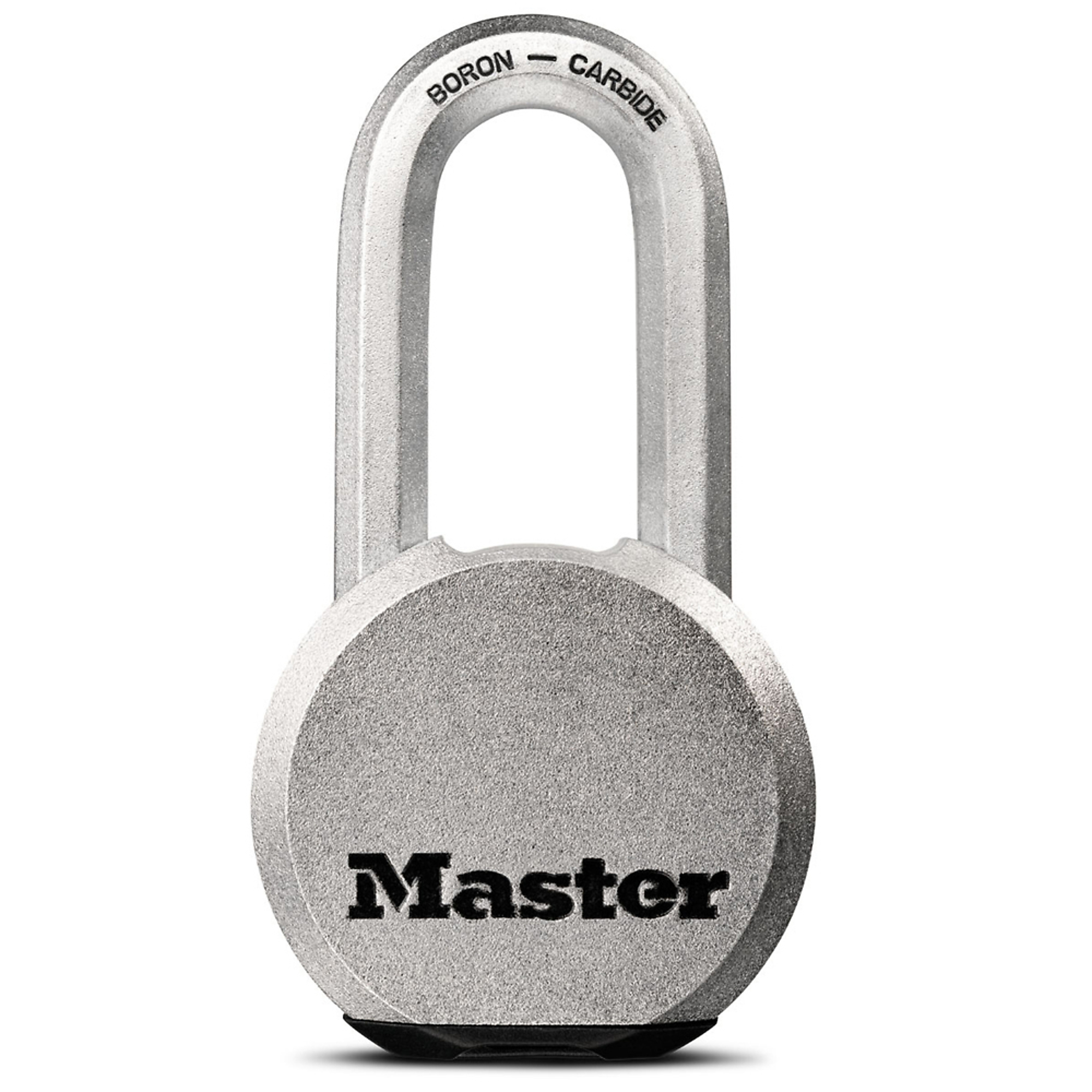 Master Lock Padlock Magnum Heavy Duty Solid Steel 2-1/2" x 7/16" Diameter x 2" with Key, Cut Resistant Gate Lock for Outdoor Fence or Shed, 1 Pack, M930XKADLCCSEN
