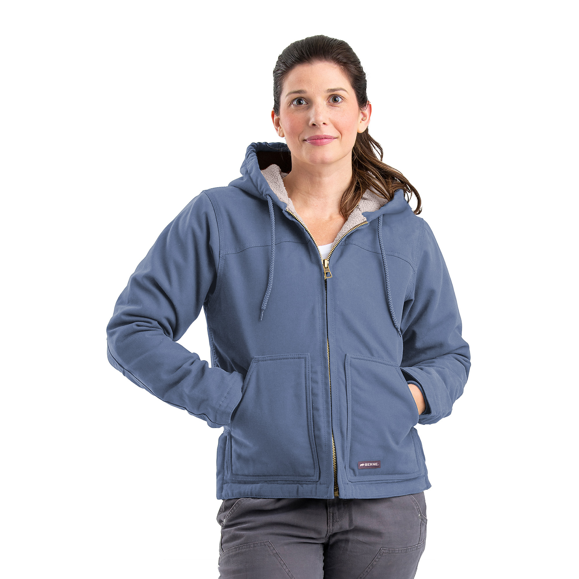 Berne Apparel Wn Wshd Hd Ct Stl Bl S