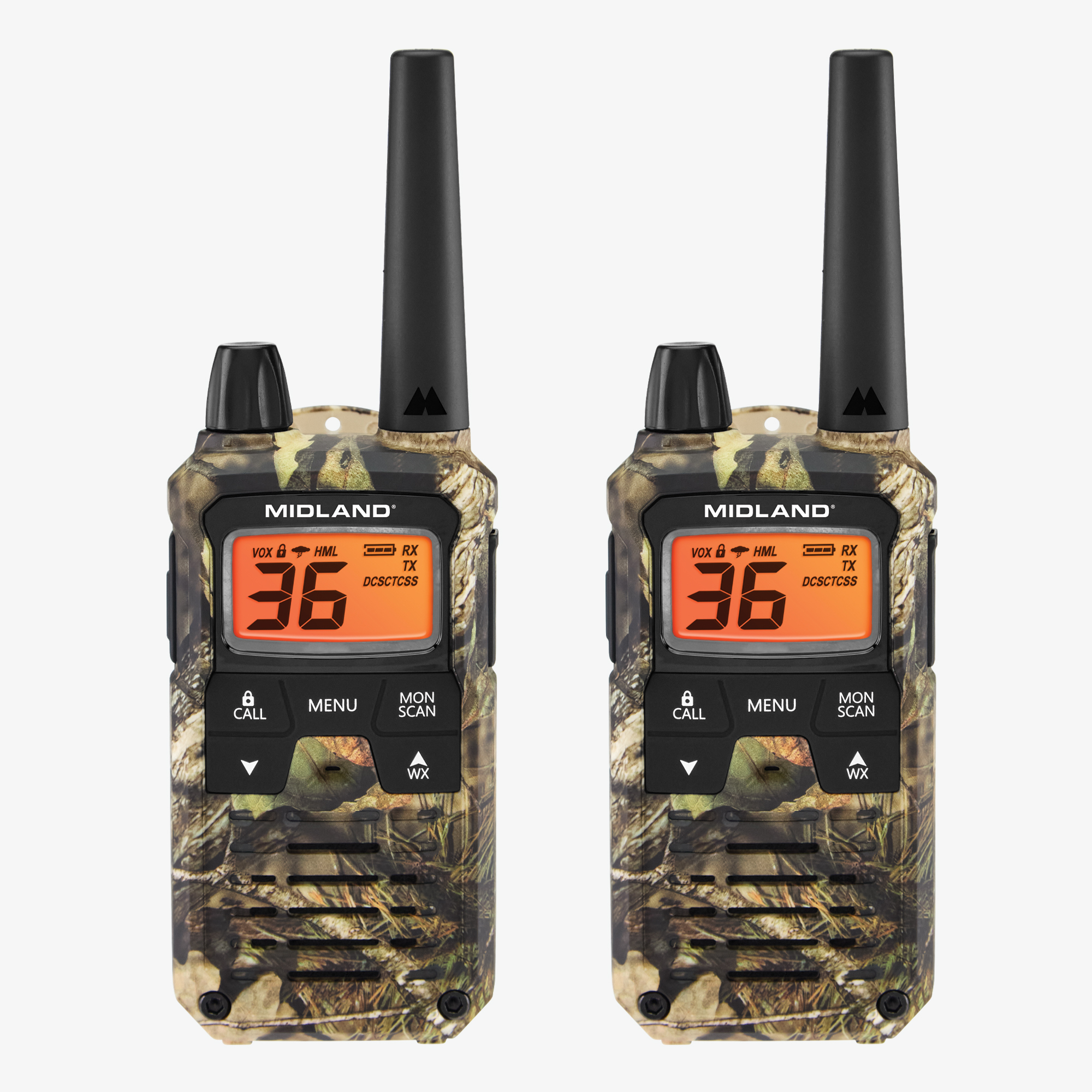 Midland X-Talker T295VP4 Walkie Talkie — GMRS, 5 Animal Call Sounds, Mossy Oak Break-Up Country Pattern, Model# T295VP4