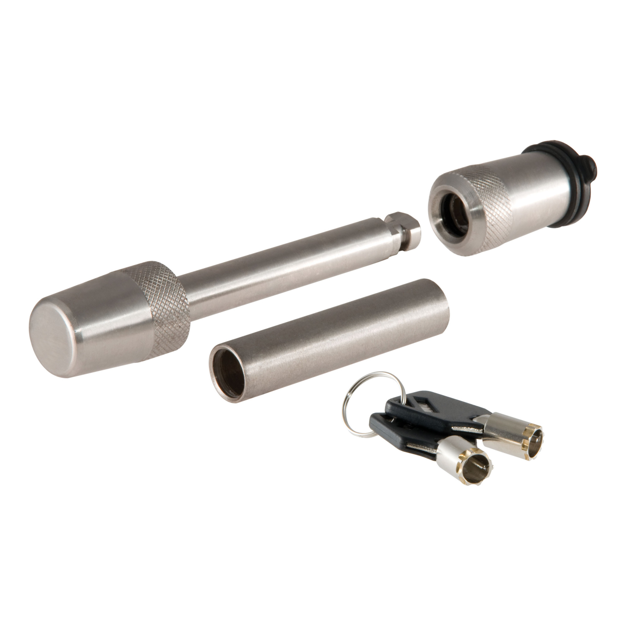 Curt Manufacturing Stainless Steel Trailer Hitch Lock — 1/2in. Pin Diameter, 5/8in. Adapter, Fits 1 1/4in. or 2in. Receiver, Model# 23580