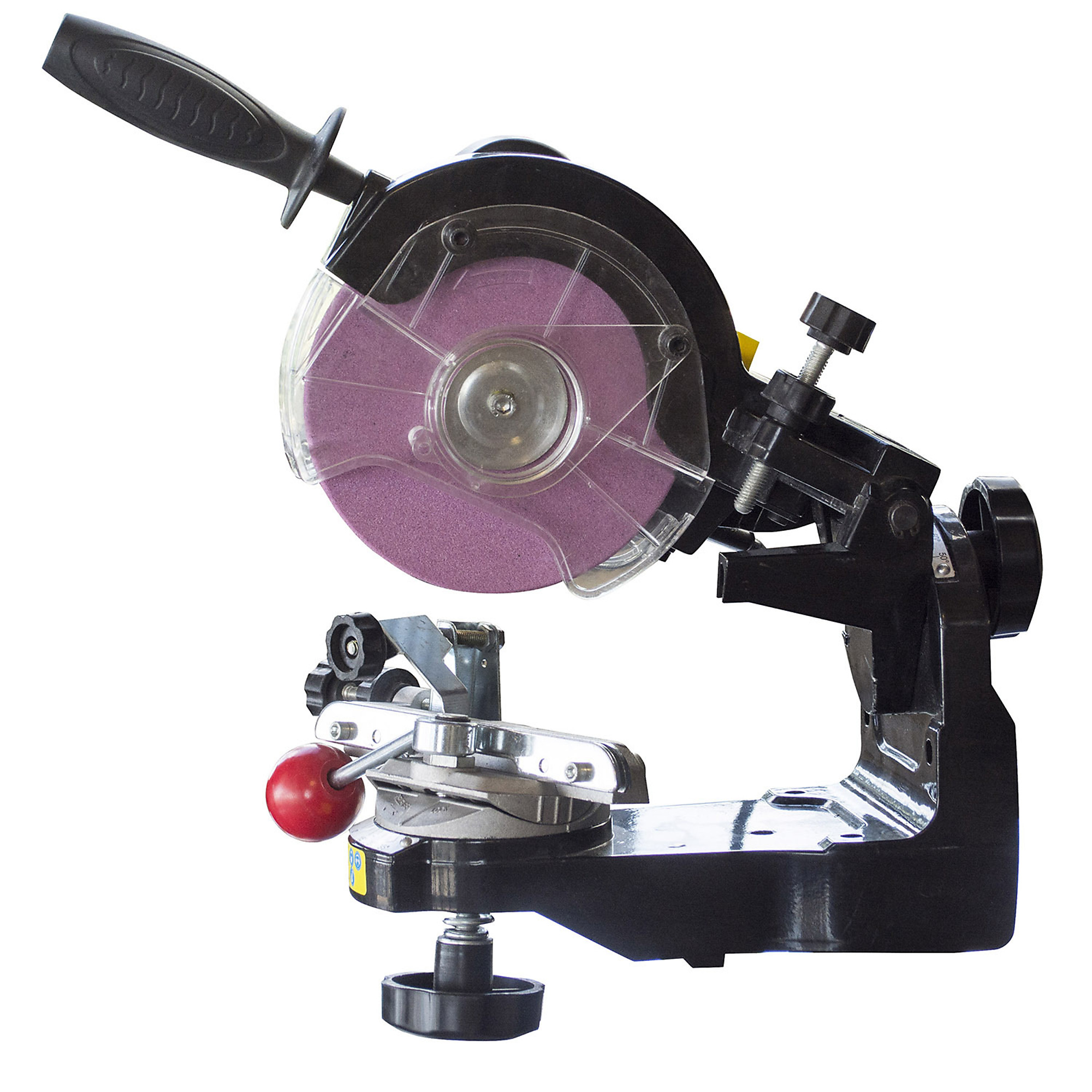 Sportsman Earth Series Chain Saw Sharpener — 120V, 3000 RPM, 5.5in. Grinding Wheels, Built-In Work Light, Model# MCSSP