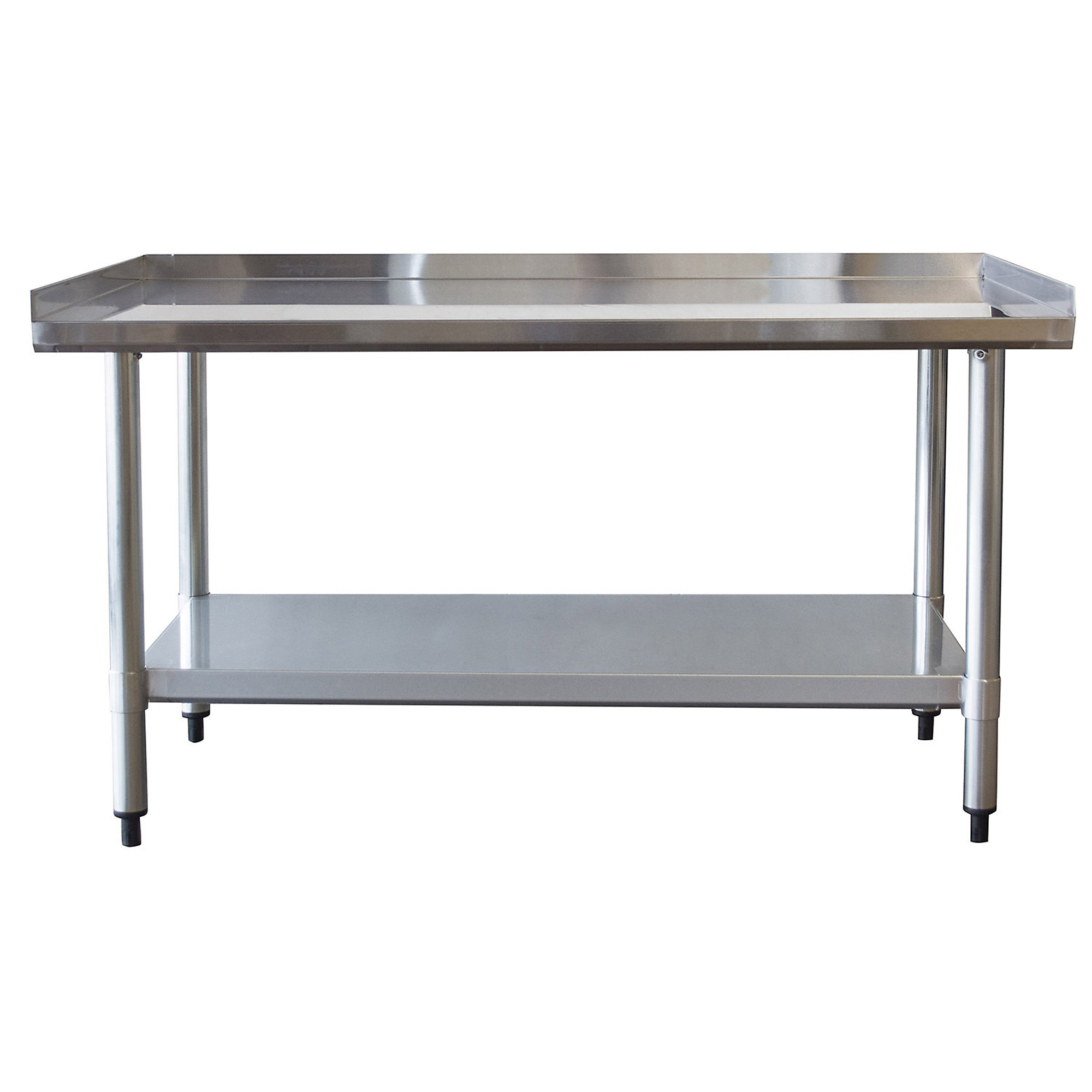 Sportsman Series Stainless Steel Work Table — 24in. x 48in., Upturned Edge, Model# SSWT48