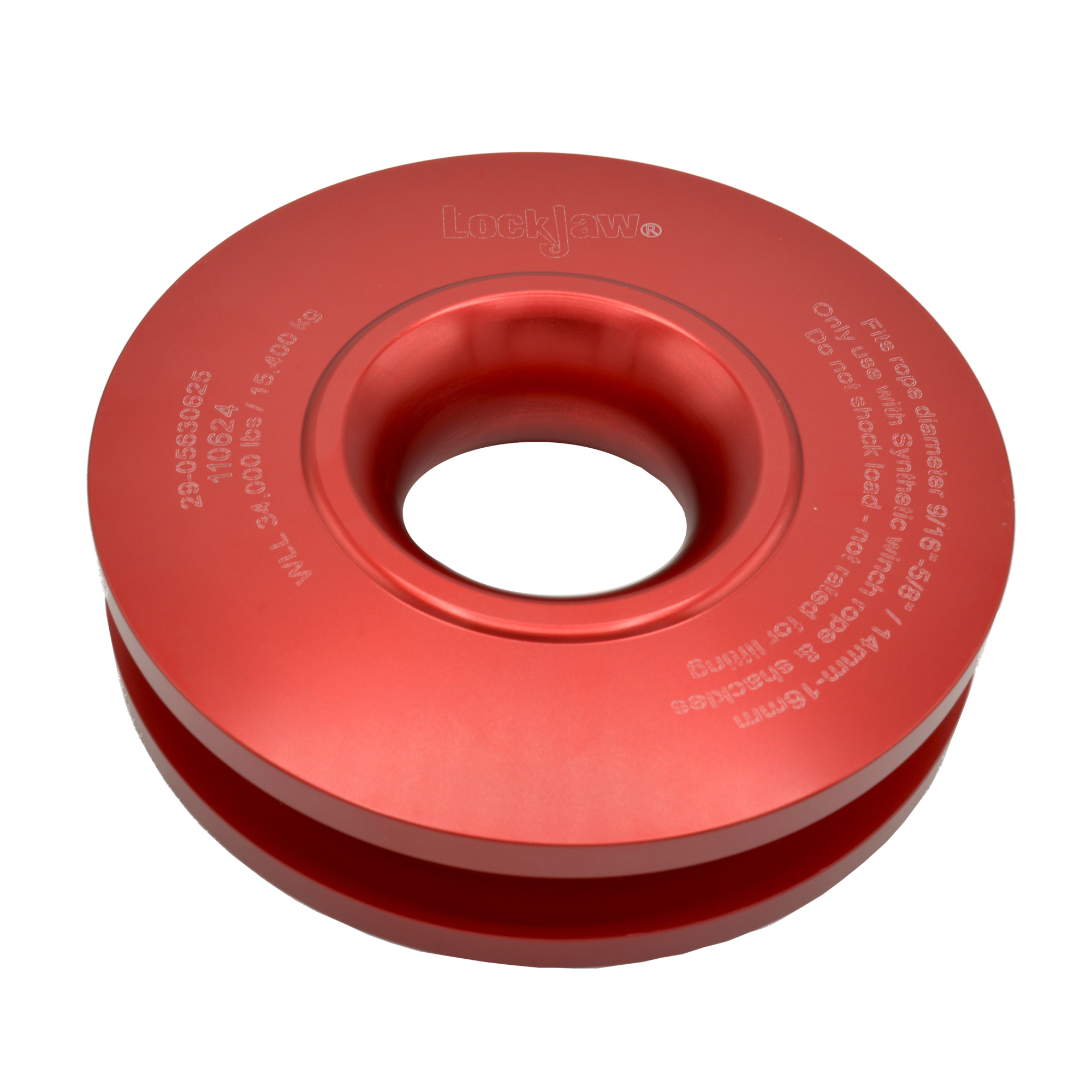 LockJaw High Performance Recovery Ring — Fits 9/16in. & 5/8in. Diameter Synthetic Winch Ropes, 102,000 Lb. Break Strength, Model# 29-05630625