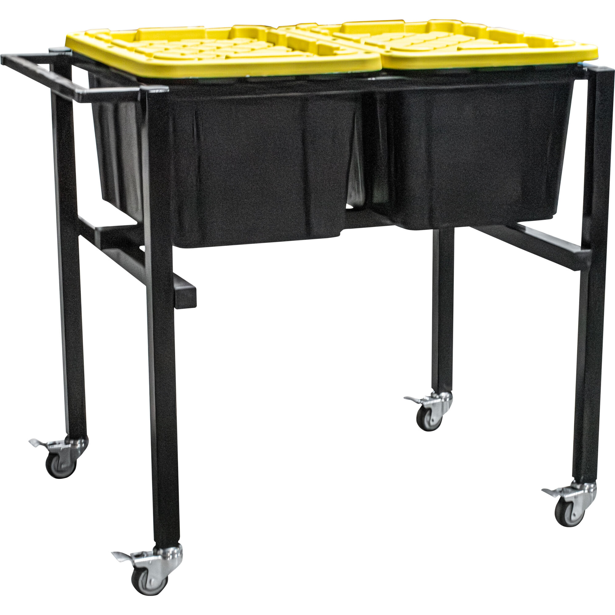 Encore Packaging Tray Cart — Large, Steel Frame, 5in. Casters, Fits 27 Gal. Totes, Model# EP-5800-LG