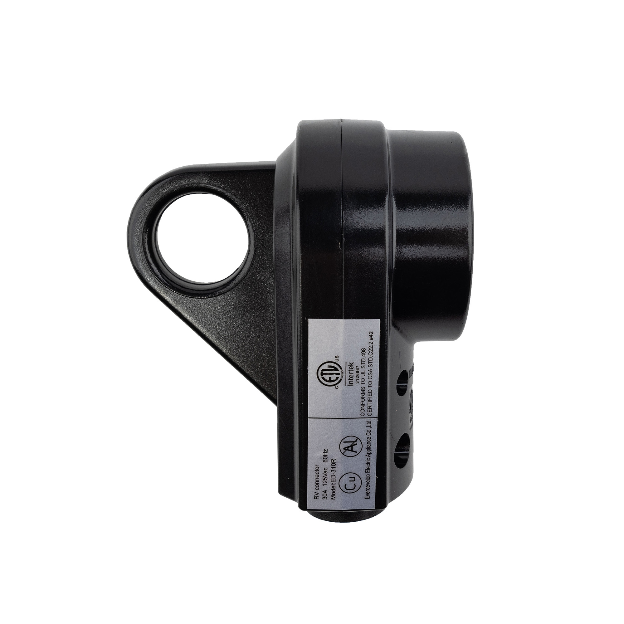 Power Sentry 30 Amp RV Replacement Socket — Durable PVC, Compact Design, Model# GLRV30FR