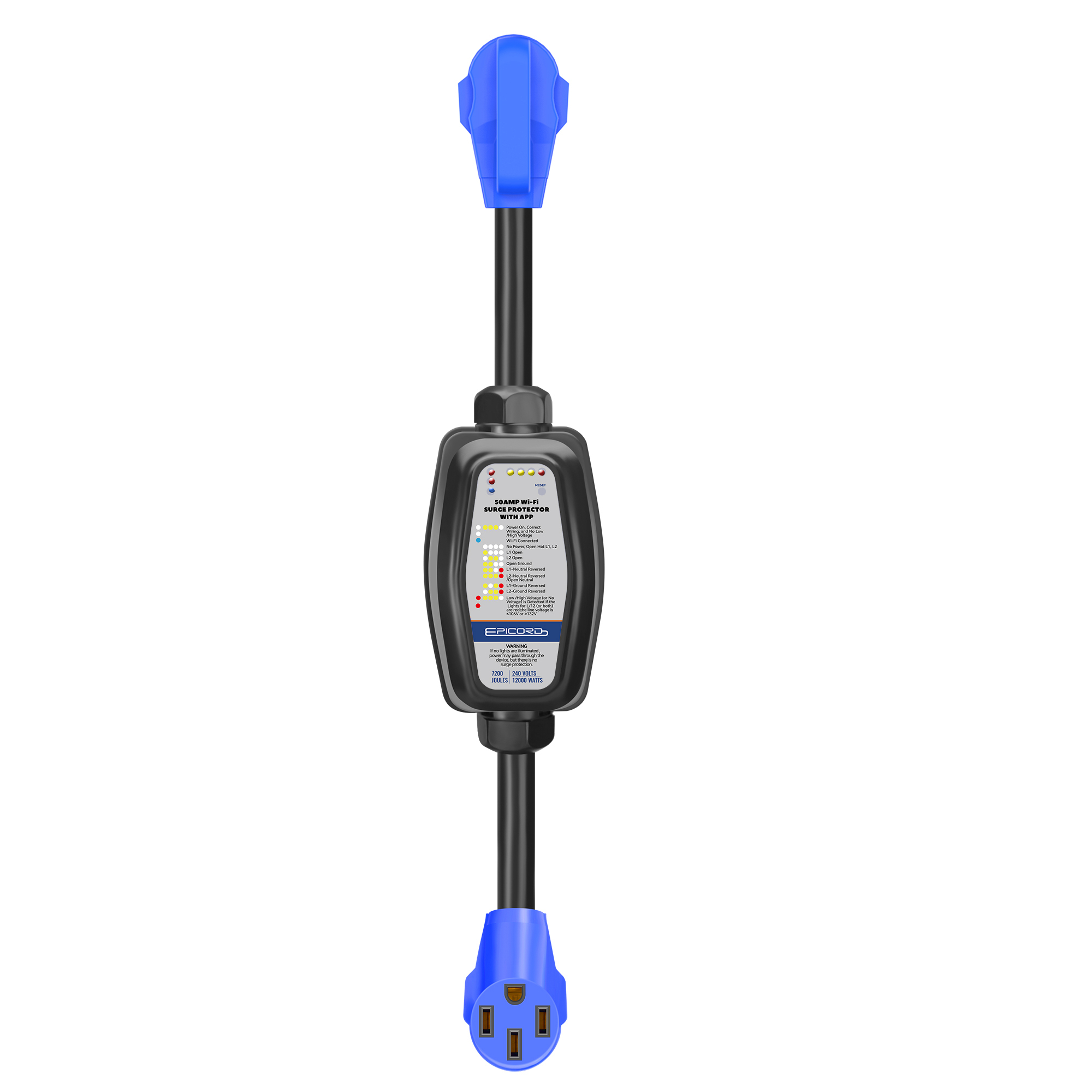 Adsafe 50-Amp WiFi Surge Protector — Portable, RV, Model# EXRV50M50FSP-WF