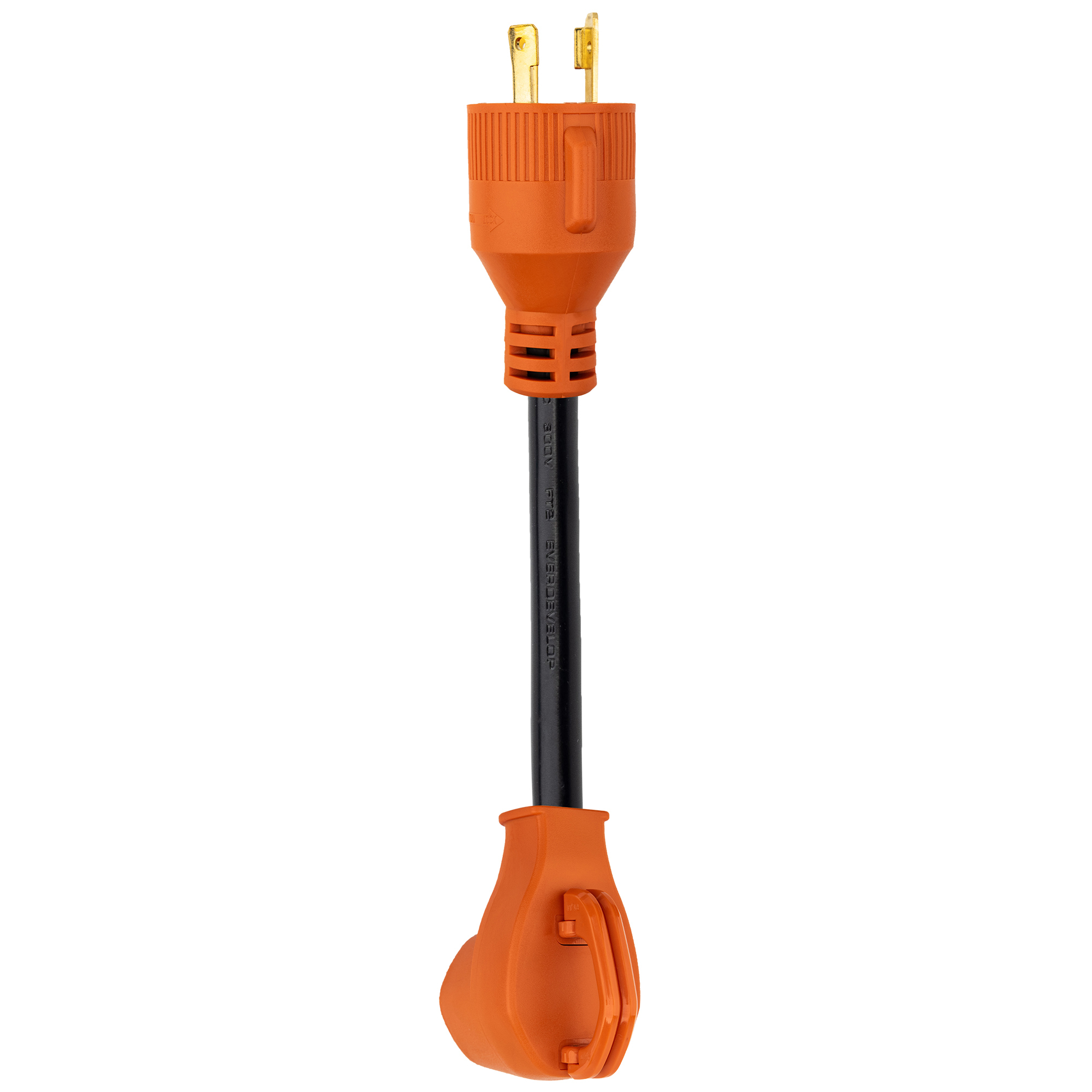 Power Sentry Generator Adapter Cord — 12in., 30A 3-Prong Male to 30A Female, Model# GLRVAD330M30F012
