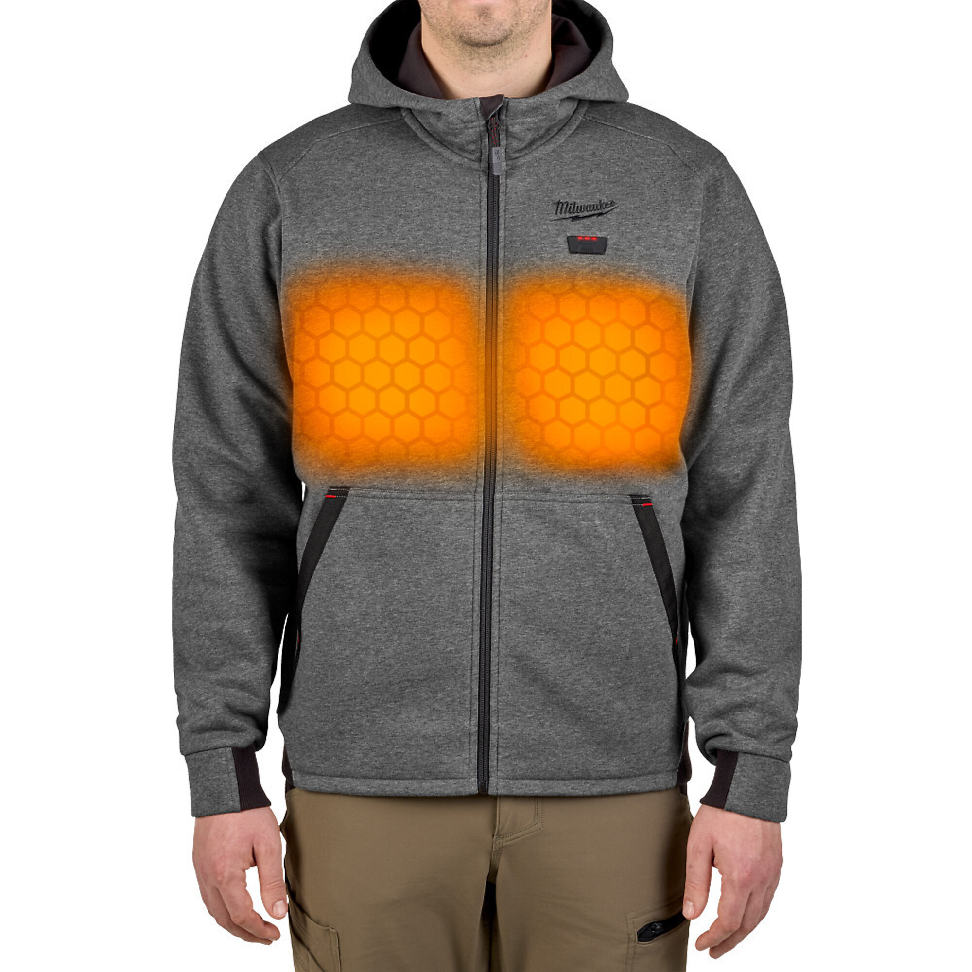 Milwaukee M12 Men's Heated Hoodie Kit - Gray - Medium