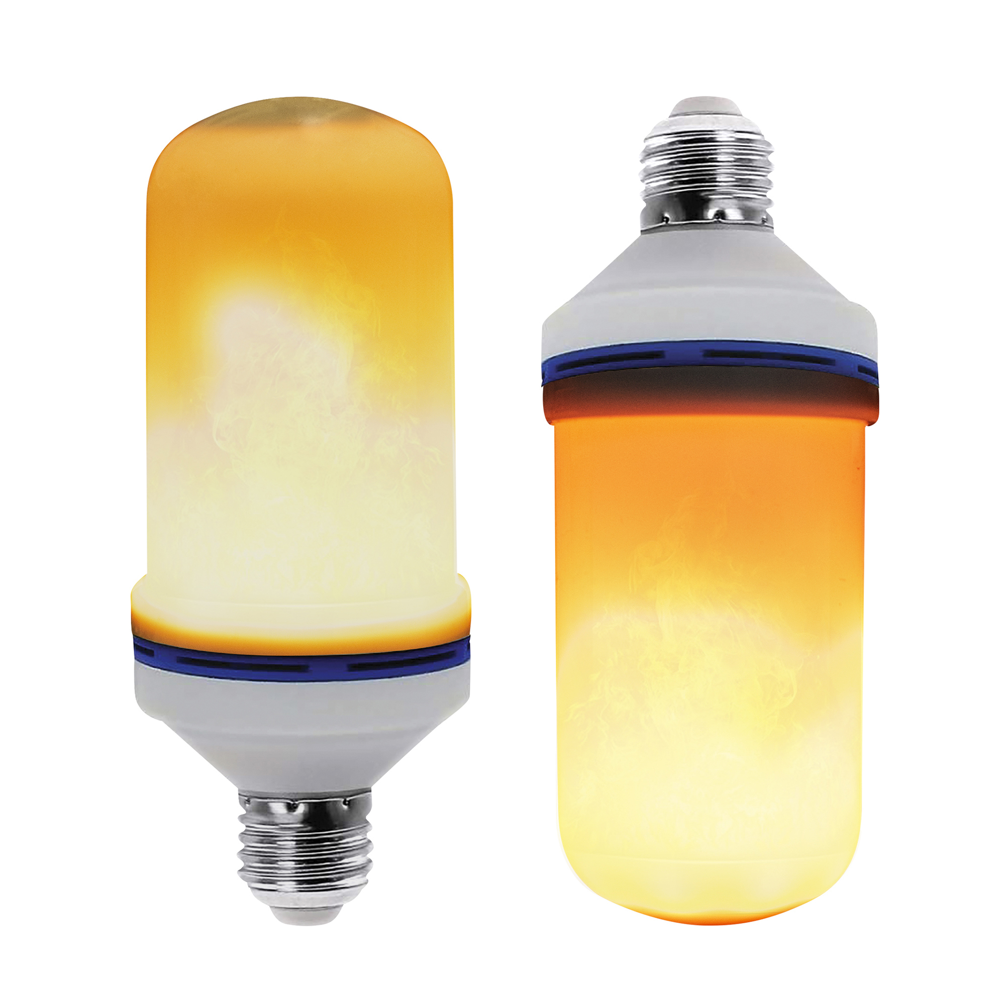 GT Lite LED Blue Flame Bulb 2-Pack — E26 Standard Base, Realistic Flickering Flame, Multiple Light Settings, Energy-Efficient, Model# GT-BU-OFM-2PK