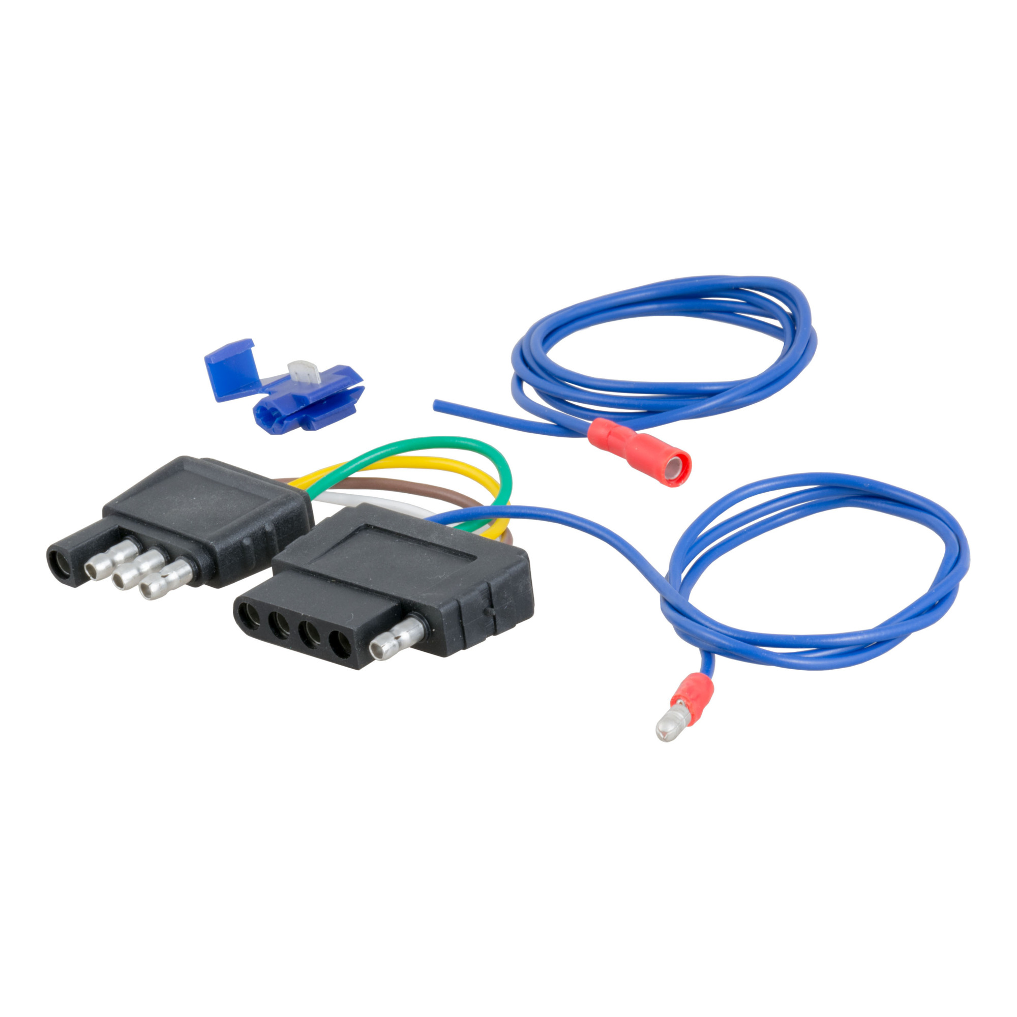 Curt Manufacturing 4-Way to 5-Way Flat Adapter — Molded Plastic, For Boat Trailer Surge Brakes, Model# 57187