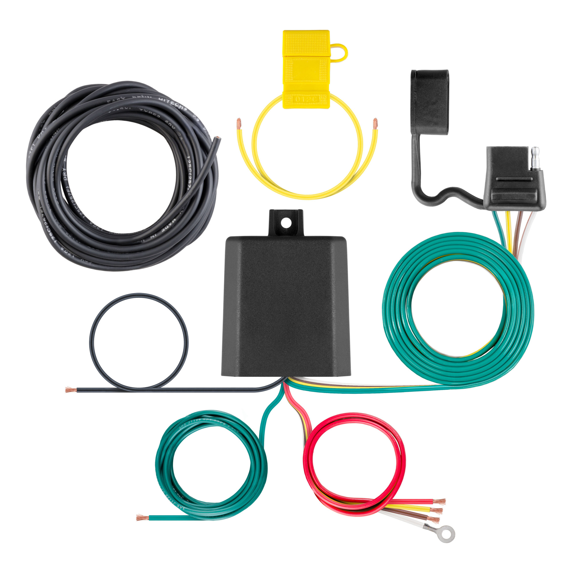 Curt Manufacturing Weather-Resistant Multi-Function Trailer Tail Light Converter Kit — 4-Pin Wiring Harness, Model# 59236