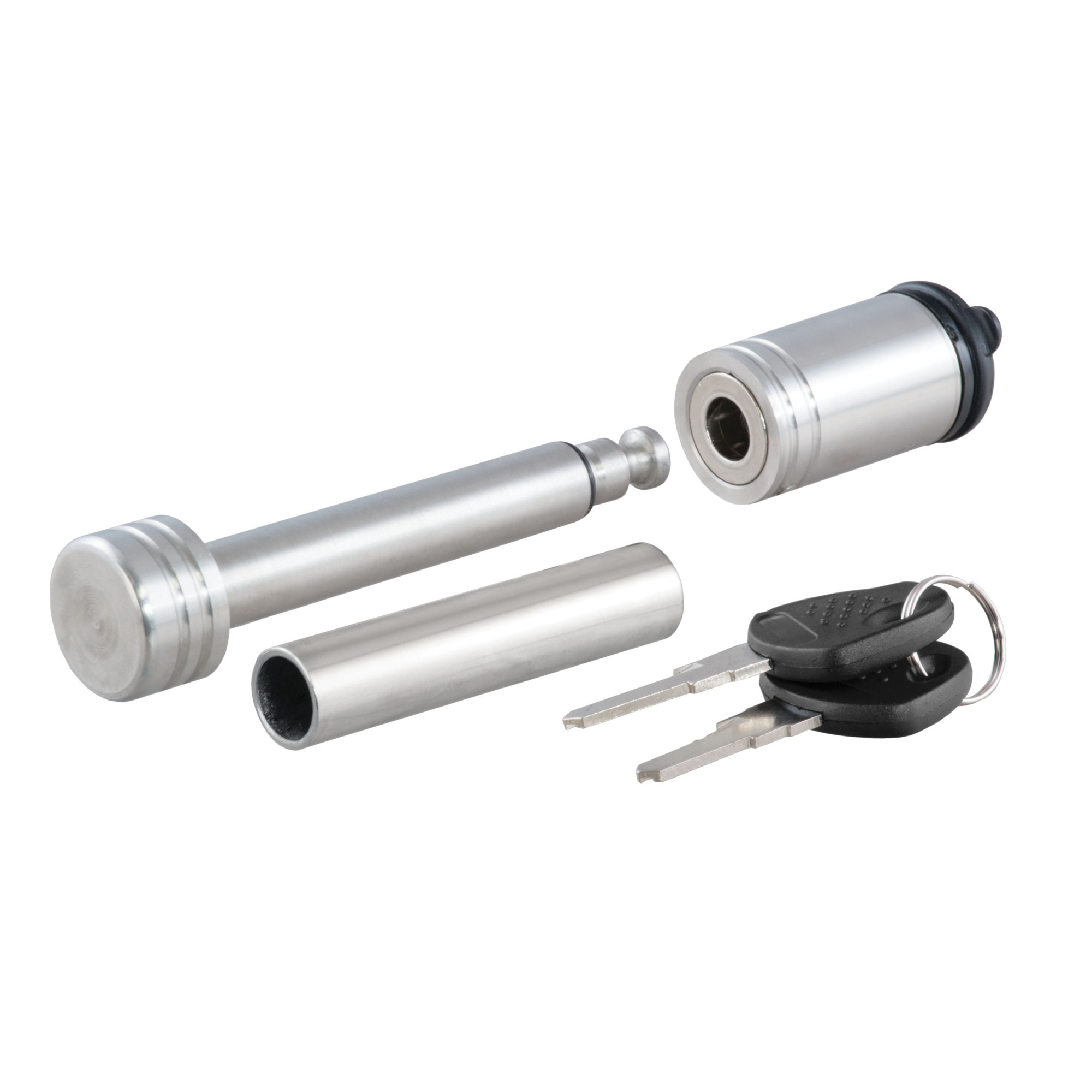 Curt Manufacturing Stainless Steel Trailer Hitch Lock — 1/2in. Pin Diameter, 5/8in. Adapter, Fits 1 1/4in. or 2in. Receiver, Model# 23517