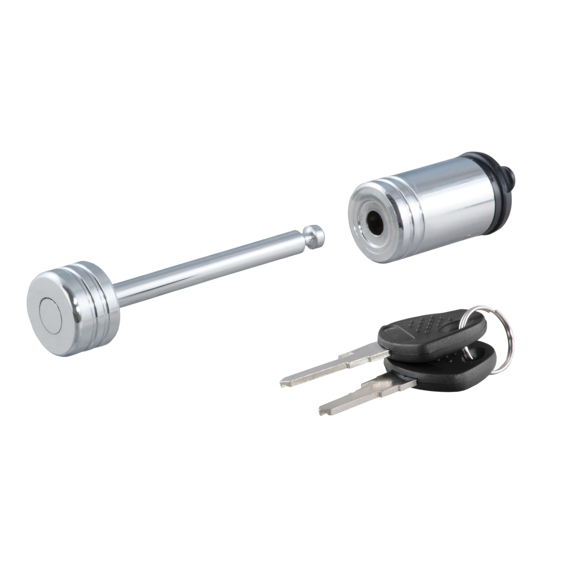 Curt Manufacturing Chrome Trailer Tongue Coupler Lock — 1/4in. Pin Diameter, 2 1/2in. Span, Model# 23522