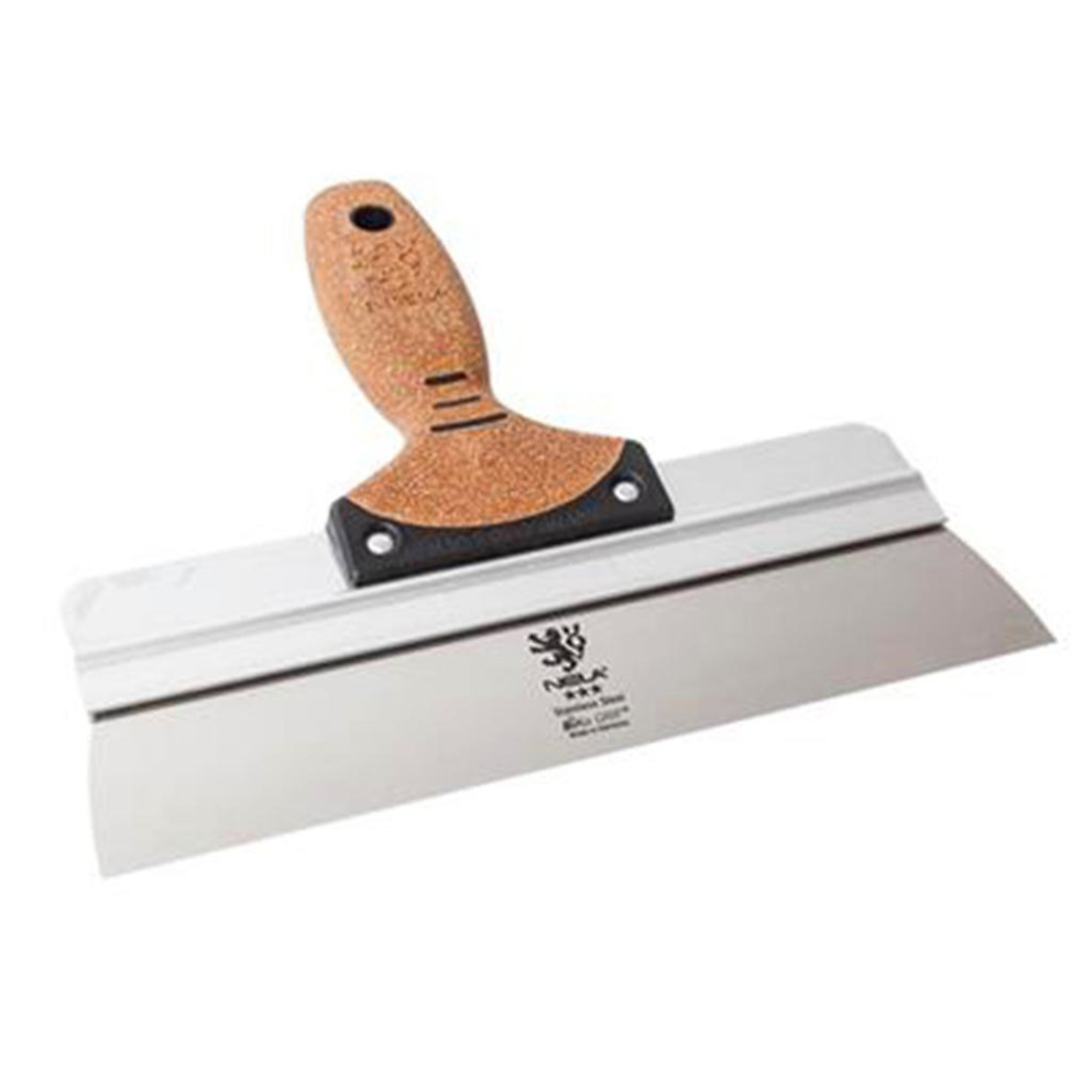 NELA Stainless Steel Spatula — 10in., Ergonomic Cork Handle, Model# NELTKCH10