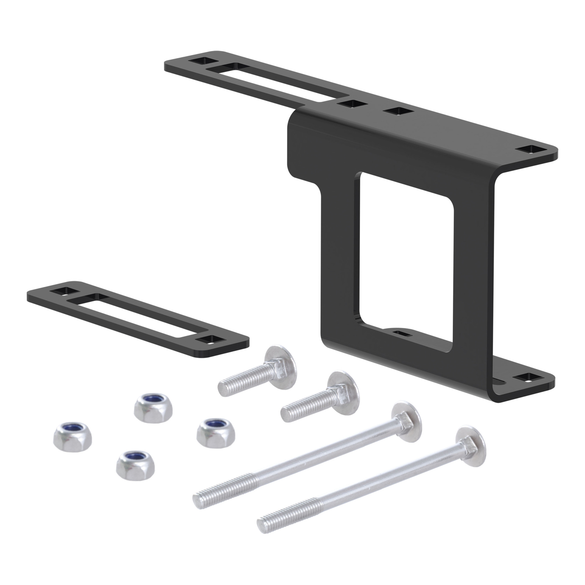 Curt Manufacturing Easy-Mount Vehicle Trailer Wiring Connector Mounting Bracket — 1 1/4in. Receiver, 4 or 5-Way Flat, Model# 58002