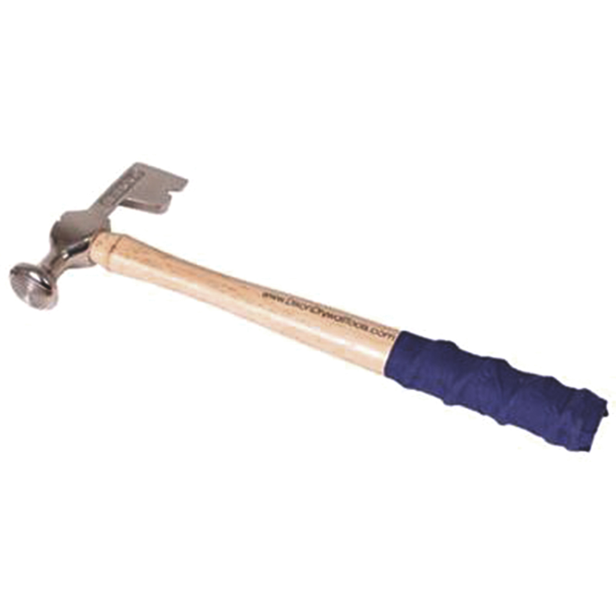Dixon Drywall Hi-Tac Hammer — Waffle Head, 14in. Wood Handle, Rubber Grip, Model# DXWH14