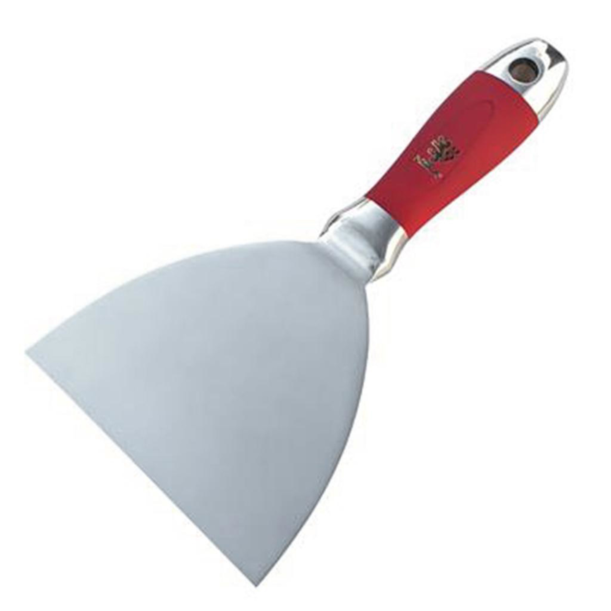 NELA Stainless Steel Putty Knife — 4in., Soft Grip Rubber Handle, Model# NEL4PUTTY