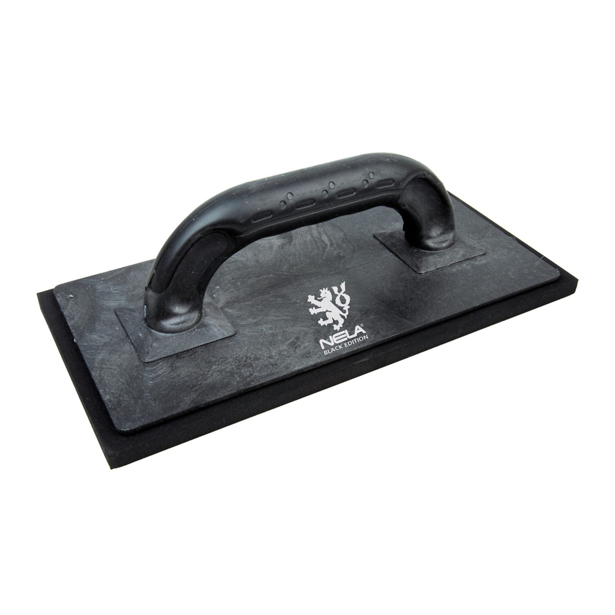NELA Rubber Float — 5.5in. x 11in. x 0.39in., Black with Padding, Model# NELBLKSFB