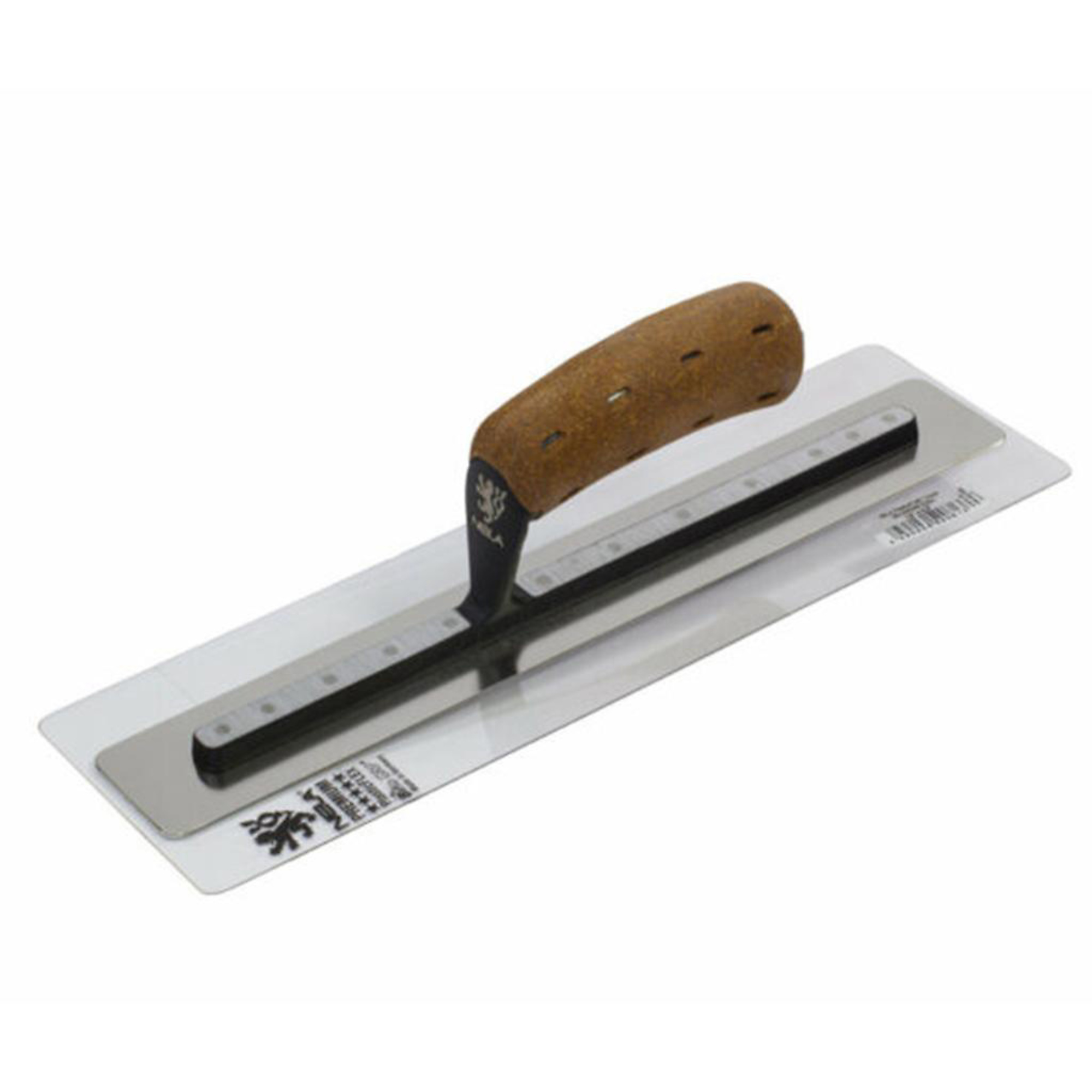 NELA Plasticflex Finishing Trowel — 14in. x 4.3in., 1mm Plastic Blade, Cork Handle, Model# NELPLF14