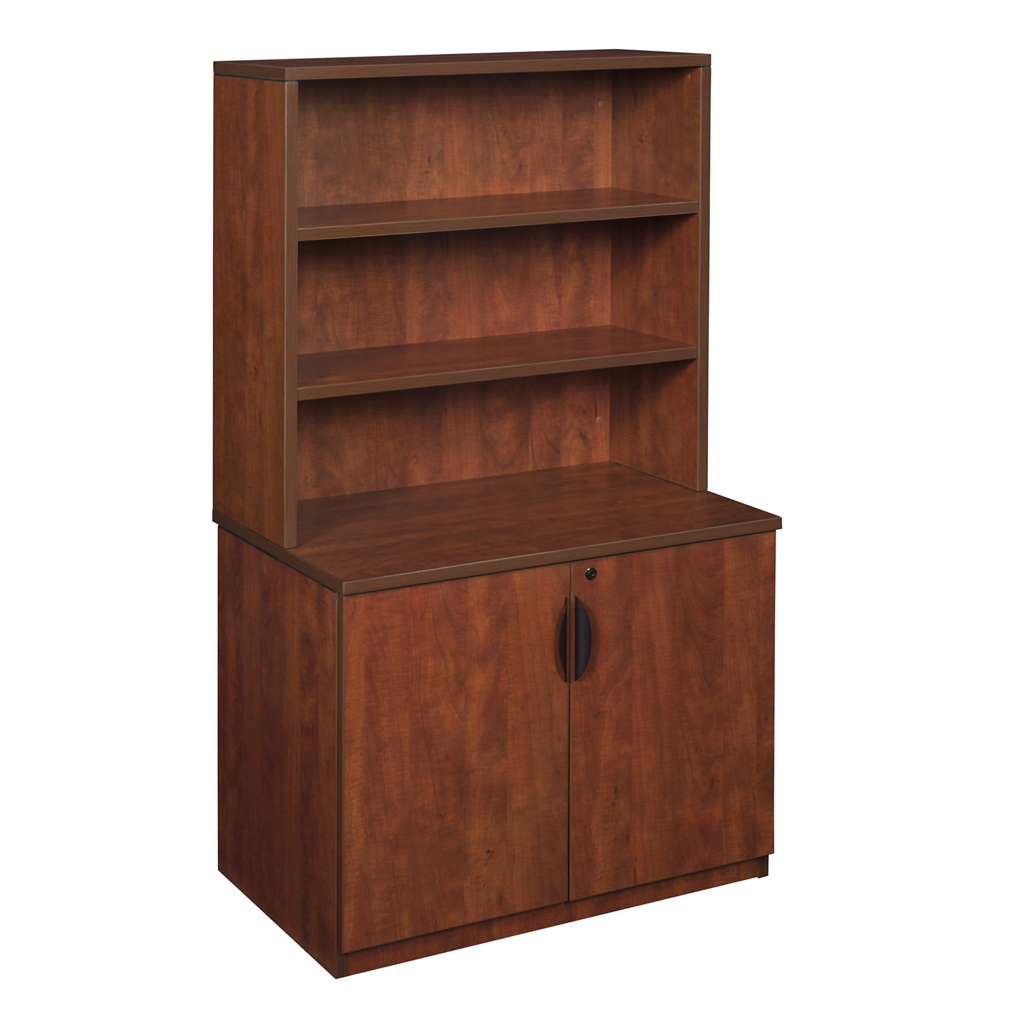 Regency Legacy Storage Cabinet with Open Hutch — 29in., Cherry, Locking Doors, Adjustable Shelves, Model# LSCH3565CH