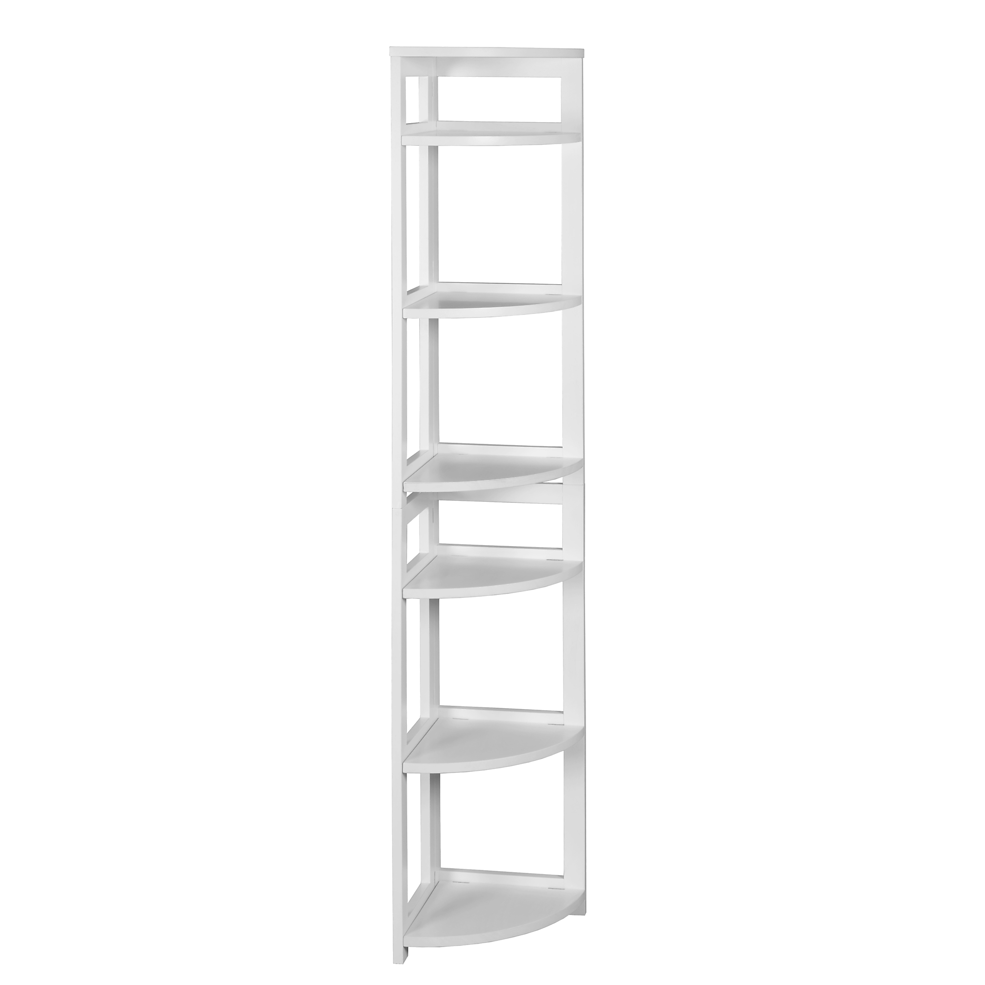 Regency Flip Flop 6-Shelf Folding Bookcase — 67in. Height, Solid Hardwood, White, No Tools Assembly, Model# FFC6712WH