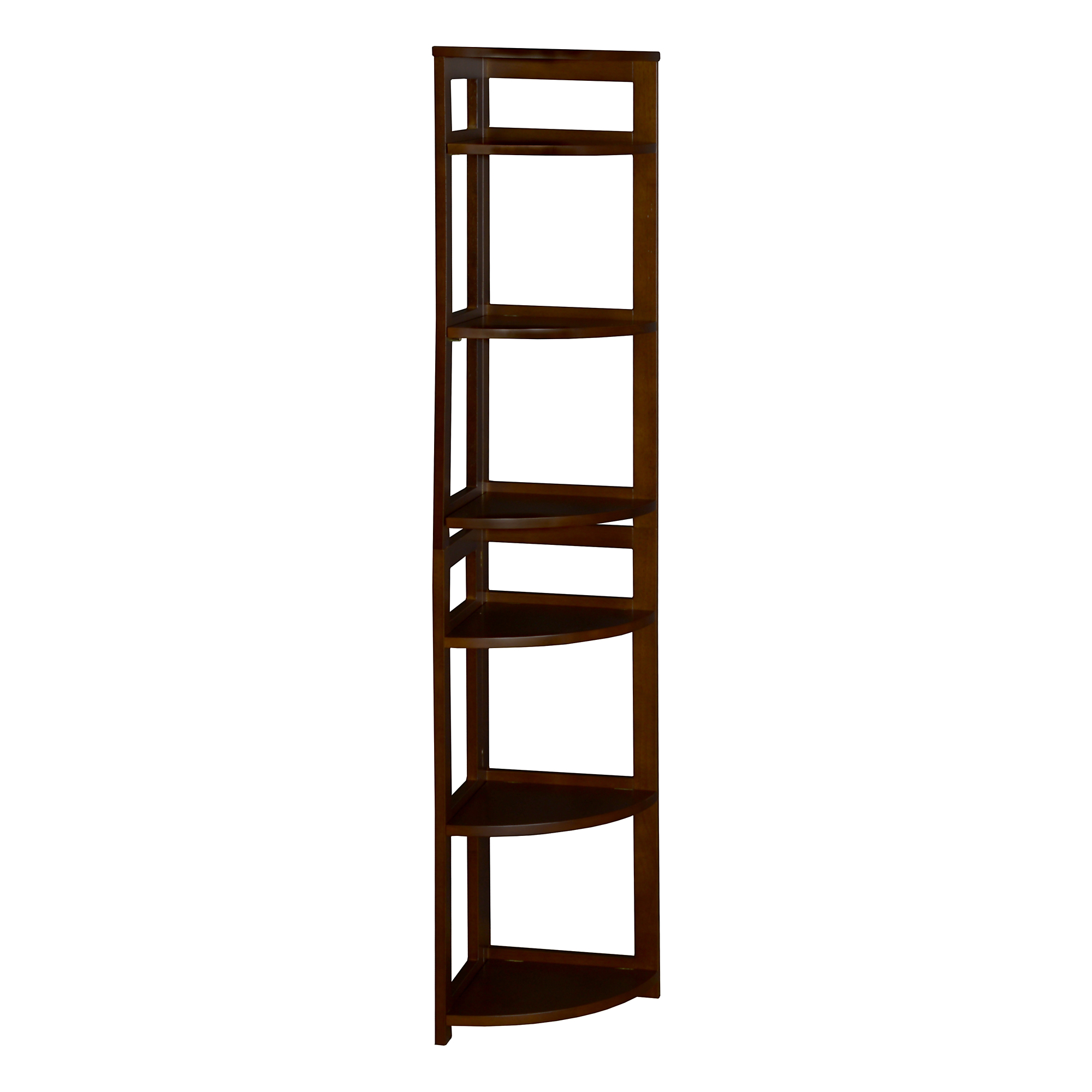 Regency Flip Flop Folding Bookcase — 67in. Height, 6 Shelves, Wood, Mocha Walnut, Model# FFC6712MW