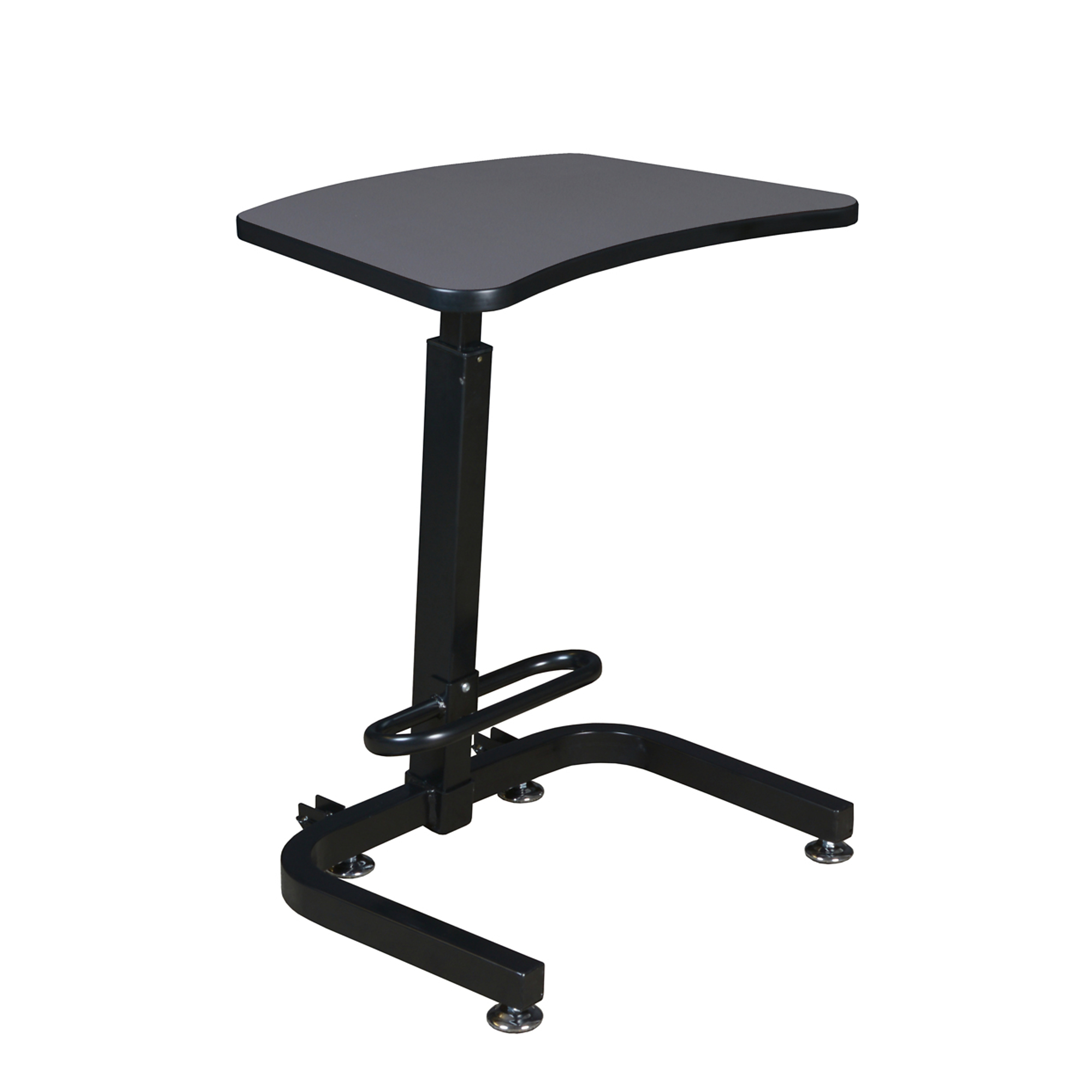 Regency Brody Sit-Stand Desk — Grey, 1in. Thick Thermal Fused Melamine Laminate, Footrest, Model# 1900GY