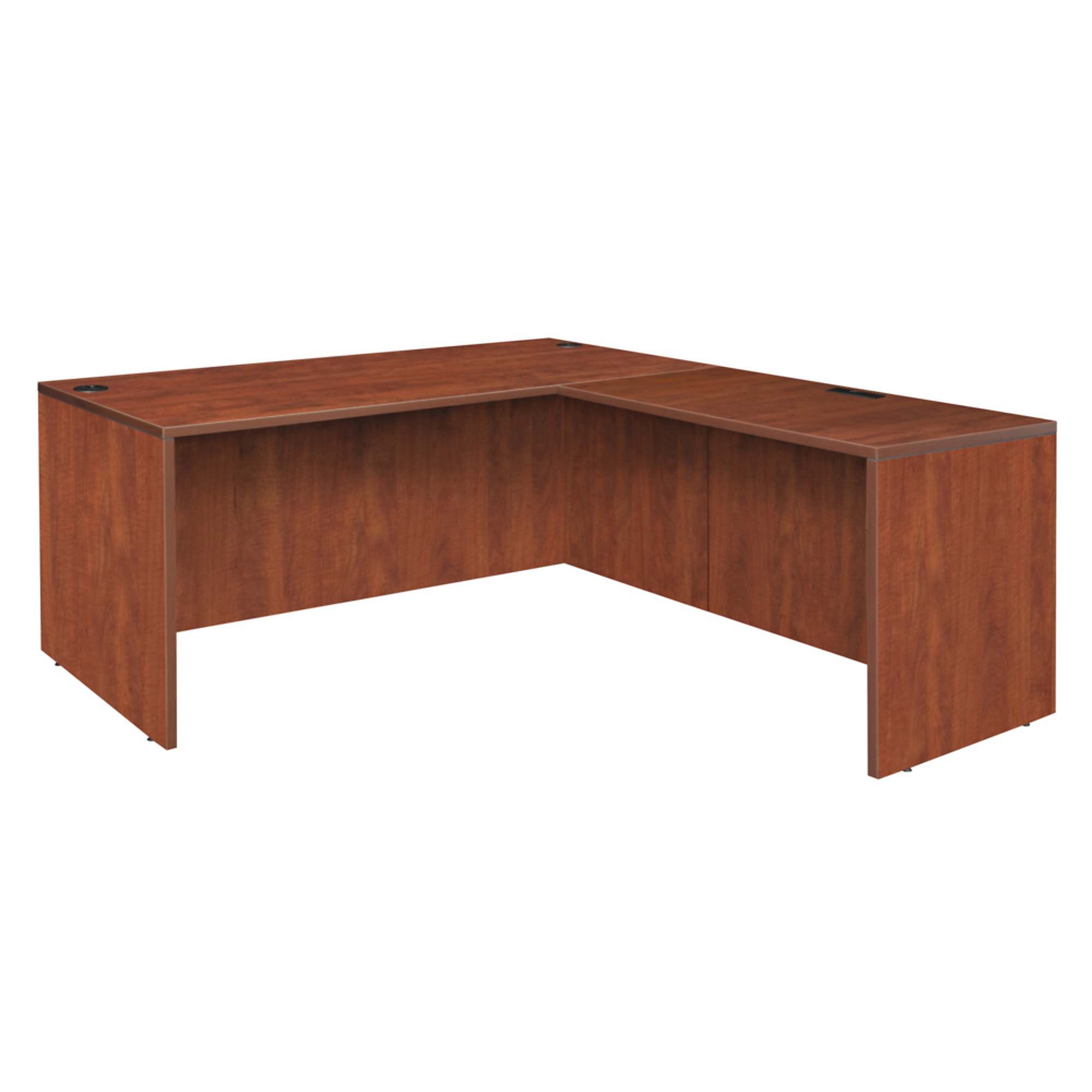 Regency Legacy Executive L Desk Shell — 66in. x 77in., Cherry, Wire Management Grommets, Model# LLDS663047CH
