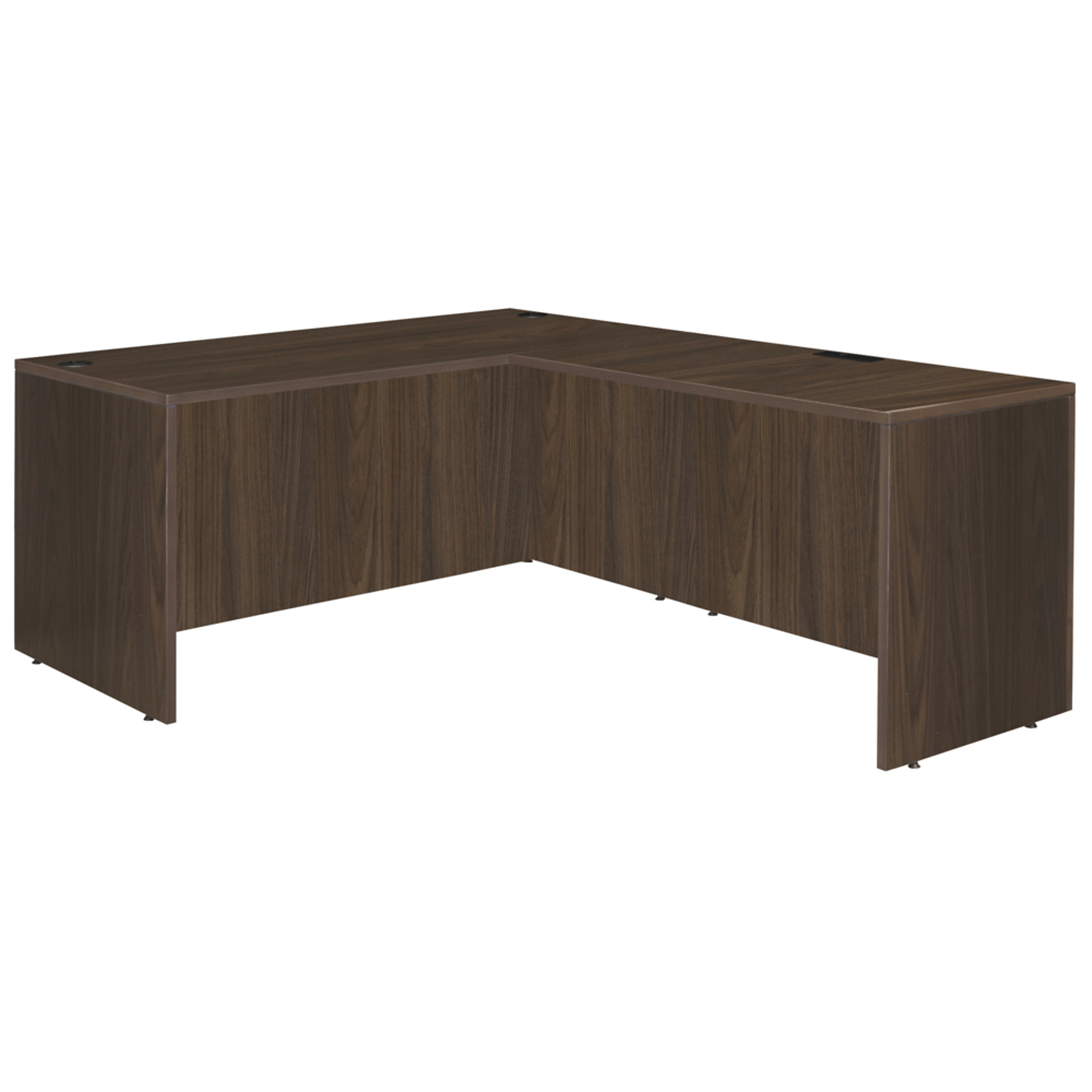 Regency Legacy Executive L Desk Shell — 66in. x 77in., Neo Walnut, Model# LLDS663047NW