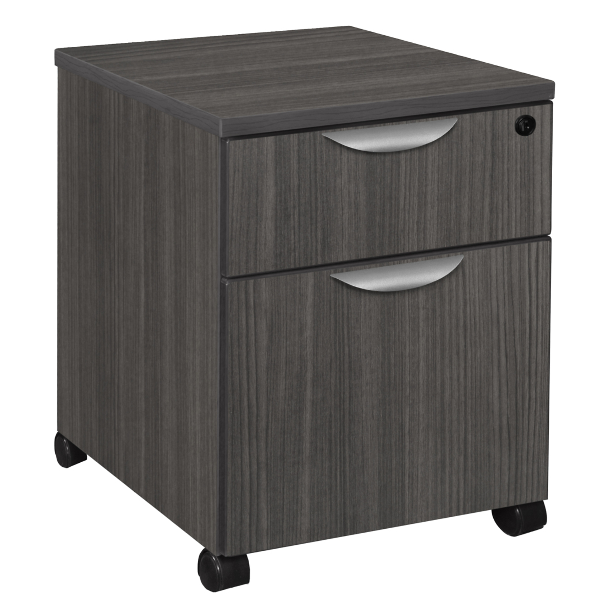 Regency Legacy Box File Mobile Pedestal Drawer Unit — Ash Grey, Lockable, Model# LPMBF22AG