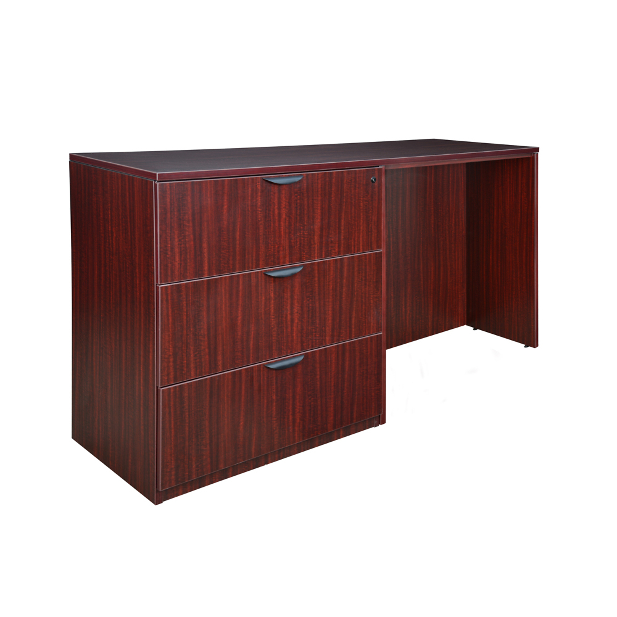 Regency Furniture Legacy Stand Up Side-to-Side Lateral File Desk — Mahogany, Locking Drawers, Model# LSLFSD7223MH