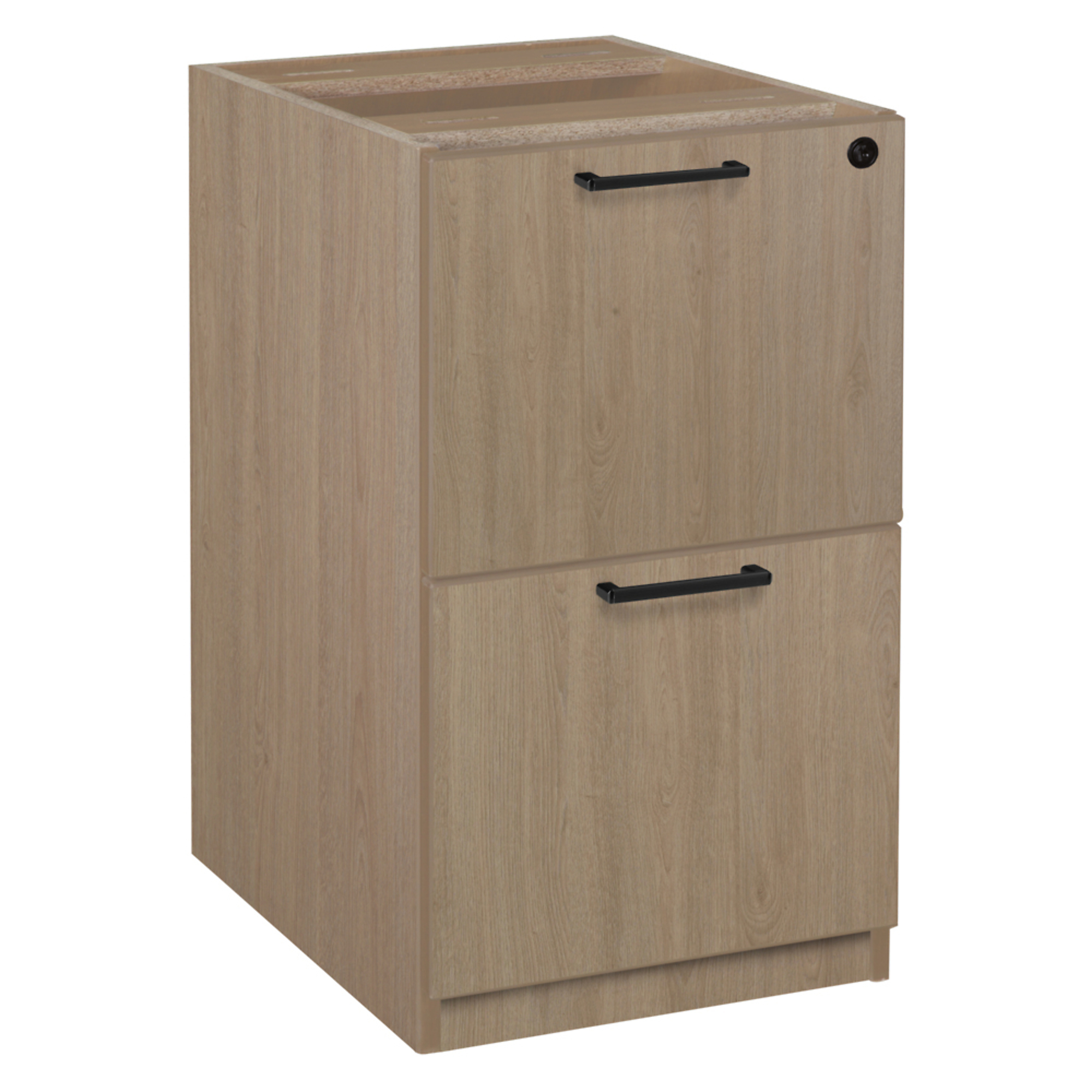 Regency Furniture Legacy File File Pedestal Drawer Unit — Noble Oak, Lockable, Model# LPFF22NO