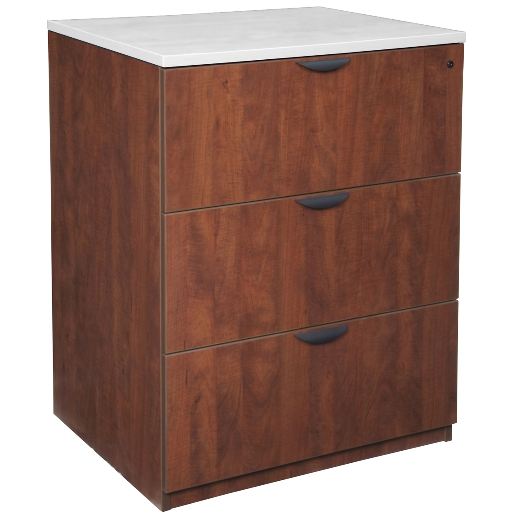 Regency Legacy Stand Up Lateral File — 41in. Height, 3 Drawers, Lockable, Cherry, Model# LPLF4136CH