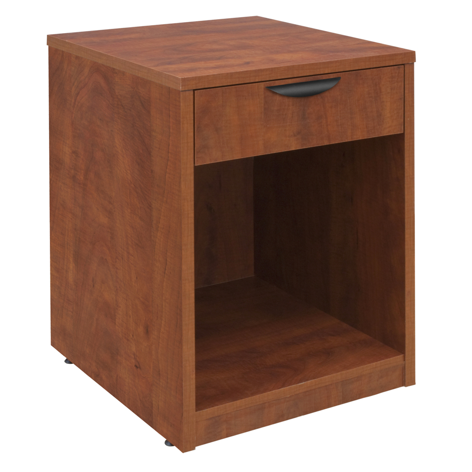 Regency Legacy Wood Printer Stand — Cherry, Fixed Storage Shelf, Box Drawer, Model# LPFS2121CH