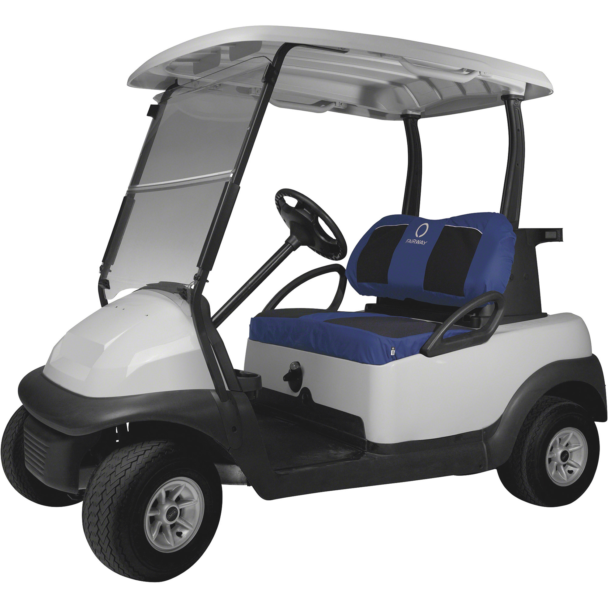 Classic Accessories Neoprene Paneled Golf Cart Seat Cover-- Navy, Model# 40-035-015501-00