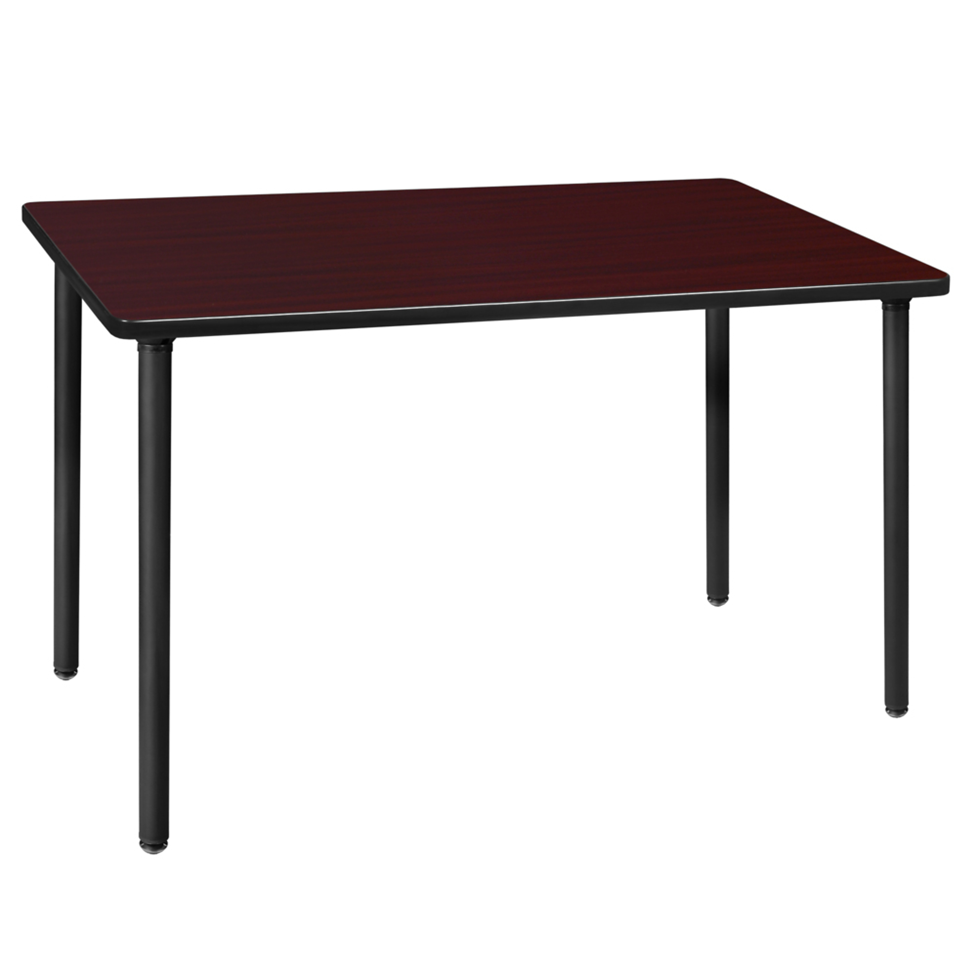 Regency Kee Folding Training Seminar Table — 42in. x 24in., Mahogany Top, Black Legs, Model# MTF4224MHBK