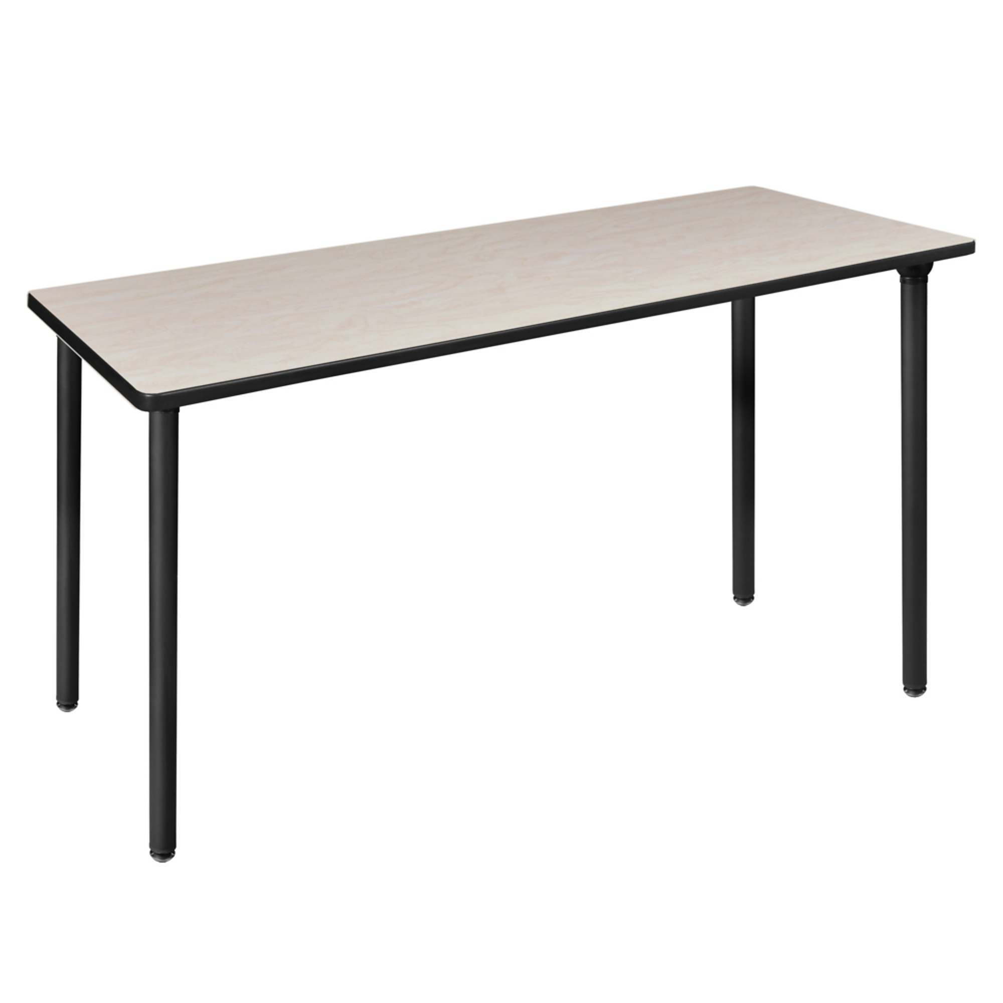 Regency Kee Folding Training Seminar Table — 60in. x 24in., Maple and Cherry Top, Black Legs, Model# MTF6024PLBK