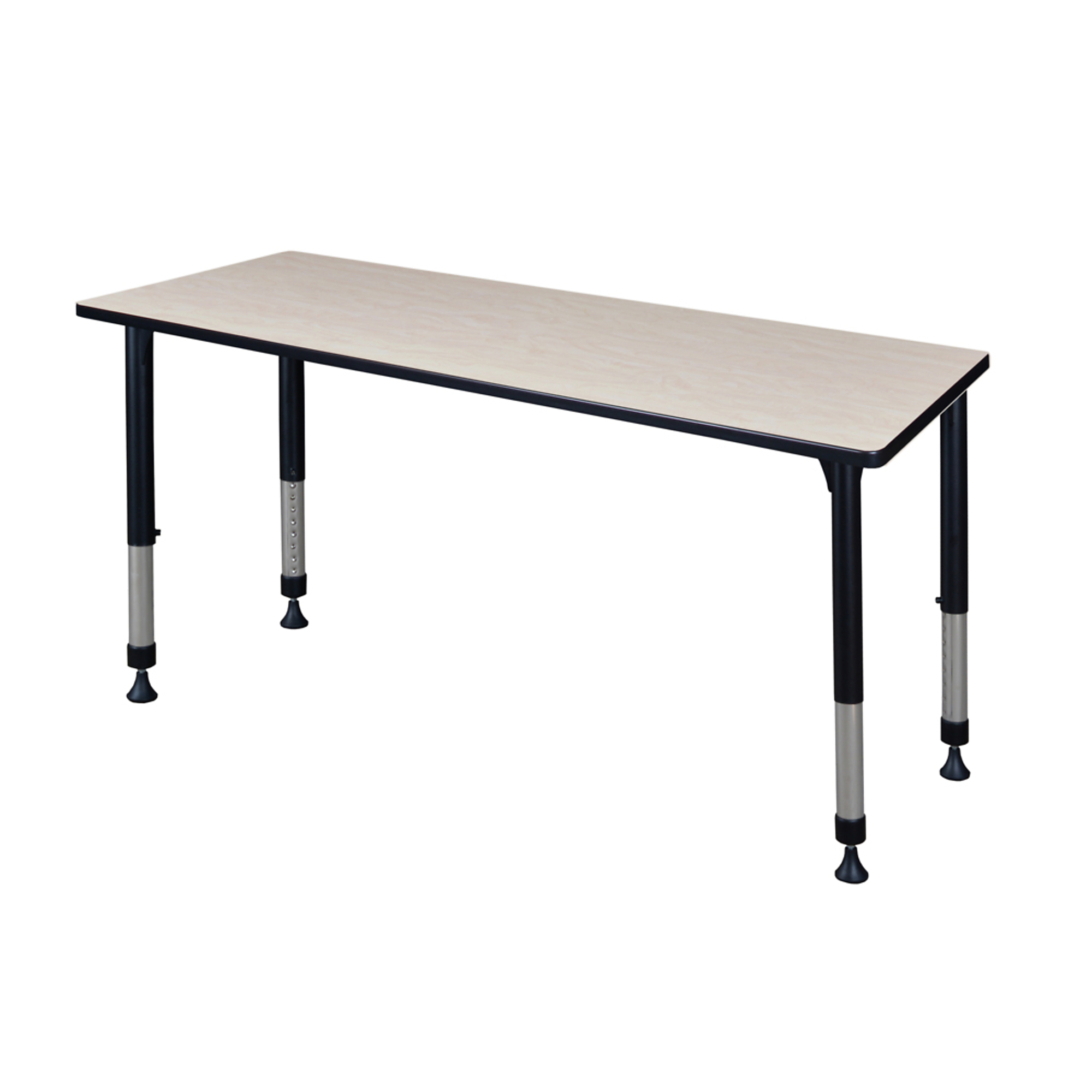 Regency Kee Height Adjustable Classroom Activity Table — 72in. x 24in., Maple/Cherry, Model# MT7224PLAPBK
